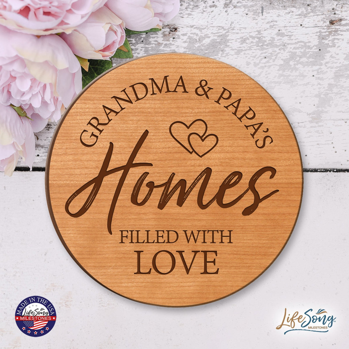 Everyday Lazy Susan 12x12 Grandparents - LifeSong Milestones