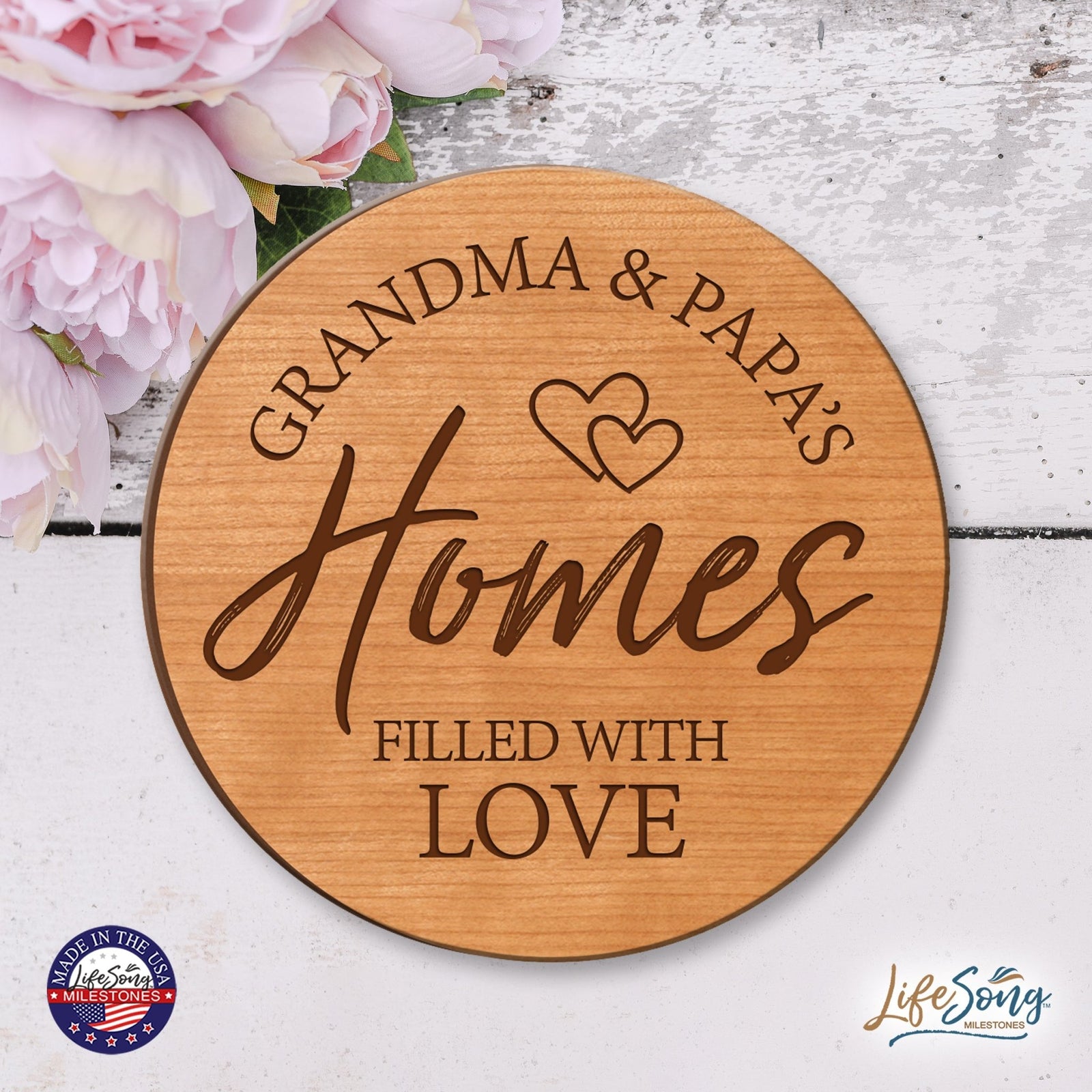 Everyday Lazy Susan 12x12 Grandparents - LifeSong Milestones