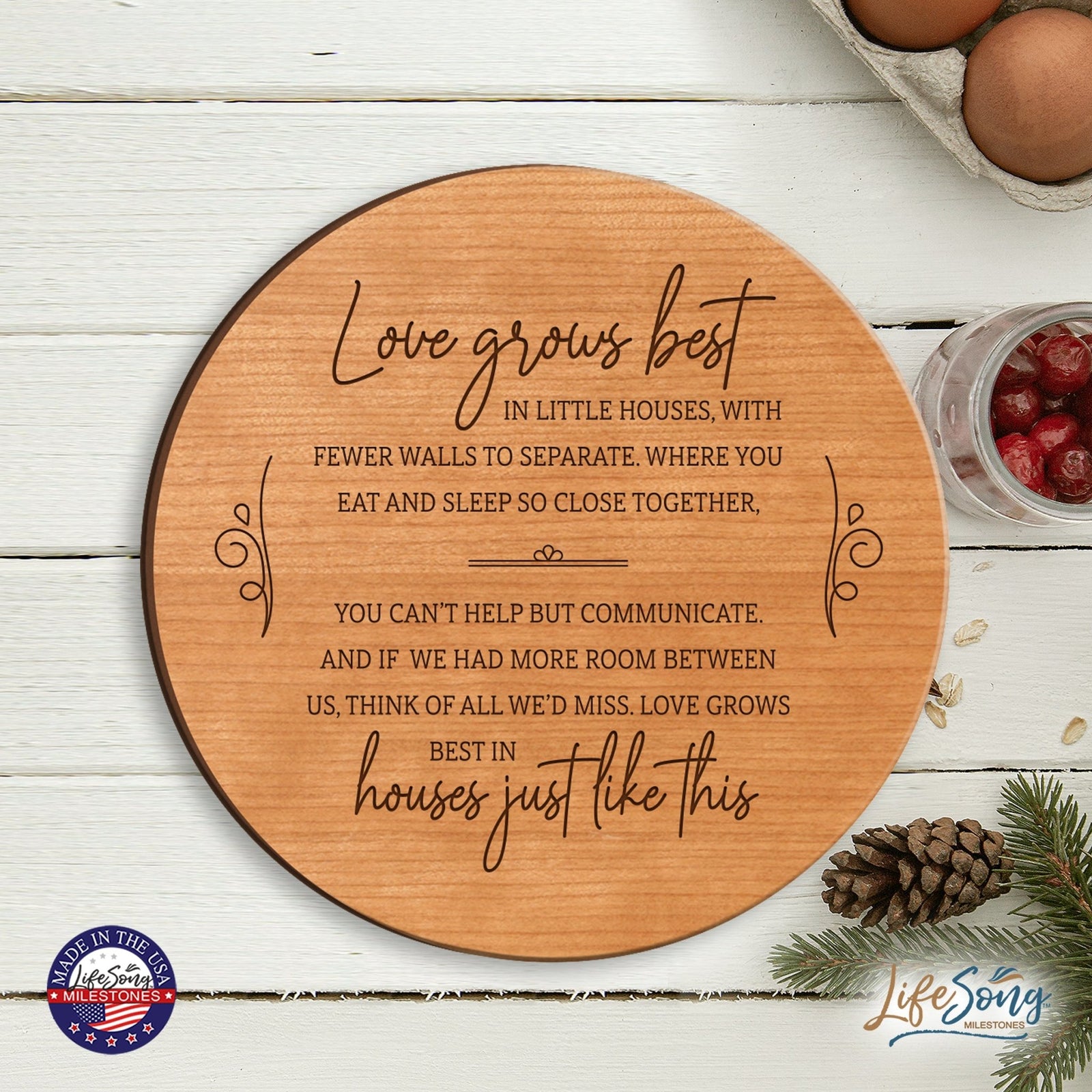 Everyday Lazy Susan 12x12 Grandparents - LifeSong Milestones