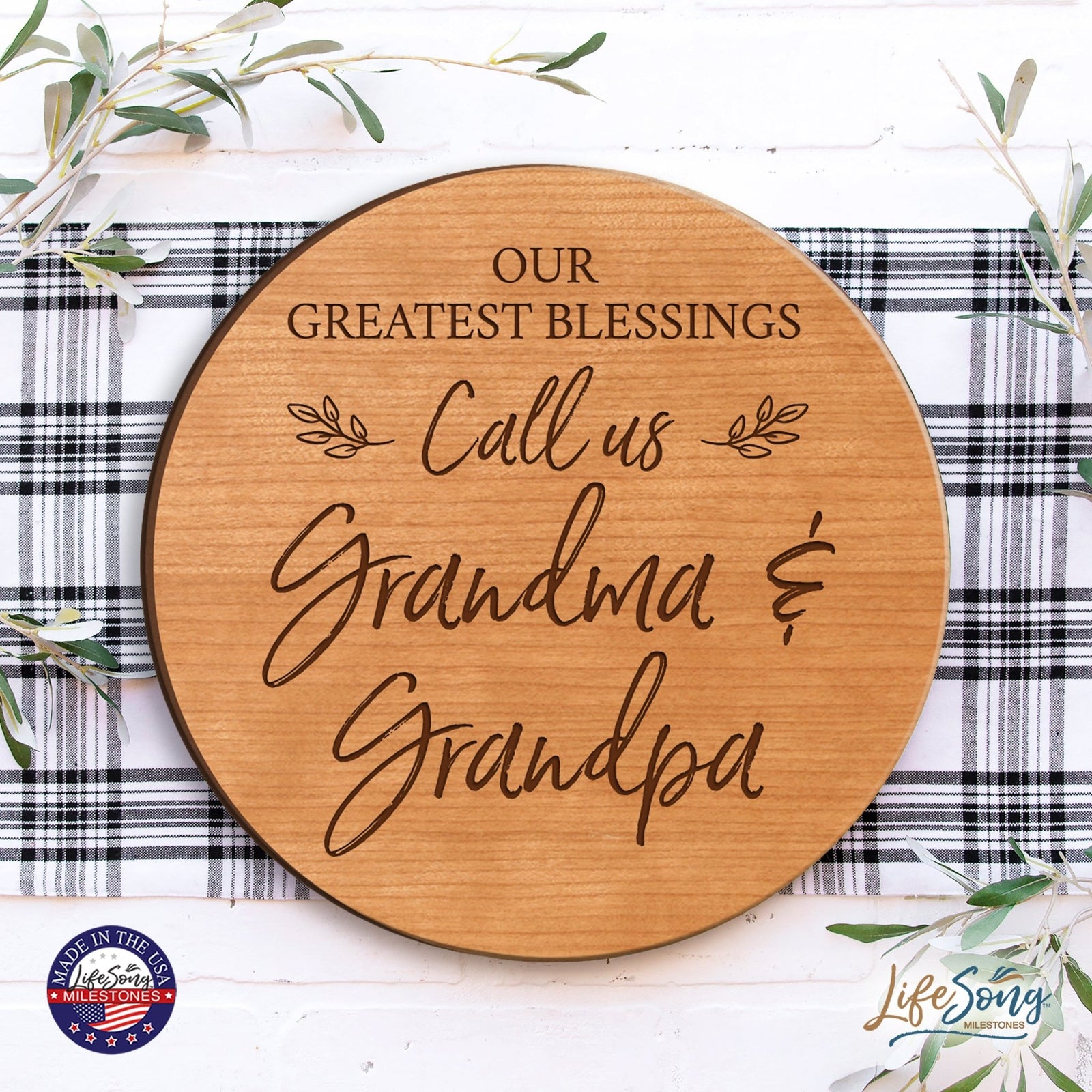 Everyday Lazy Susan 12x12 Greatest Blessings - LifeSong Milestones