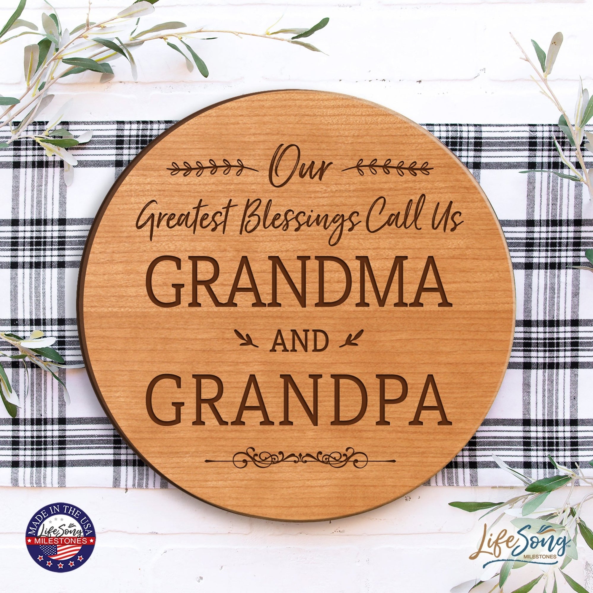 Everyday Lazy Susan 12x12 Greatest Blessings - LifeSong Milestones