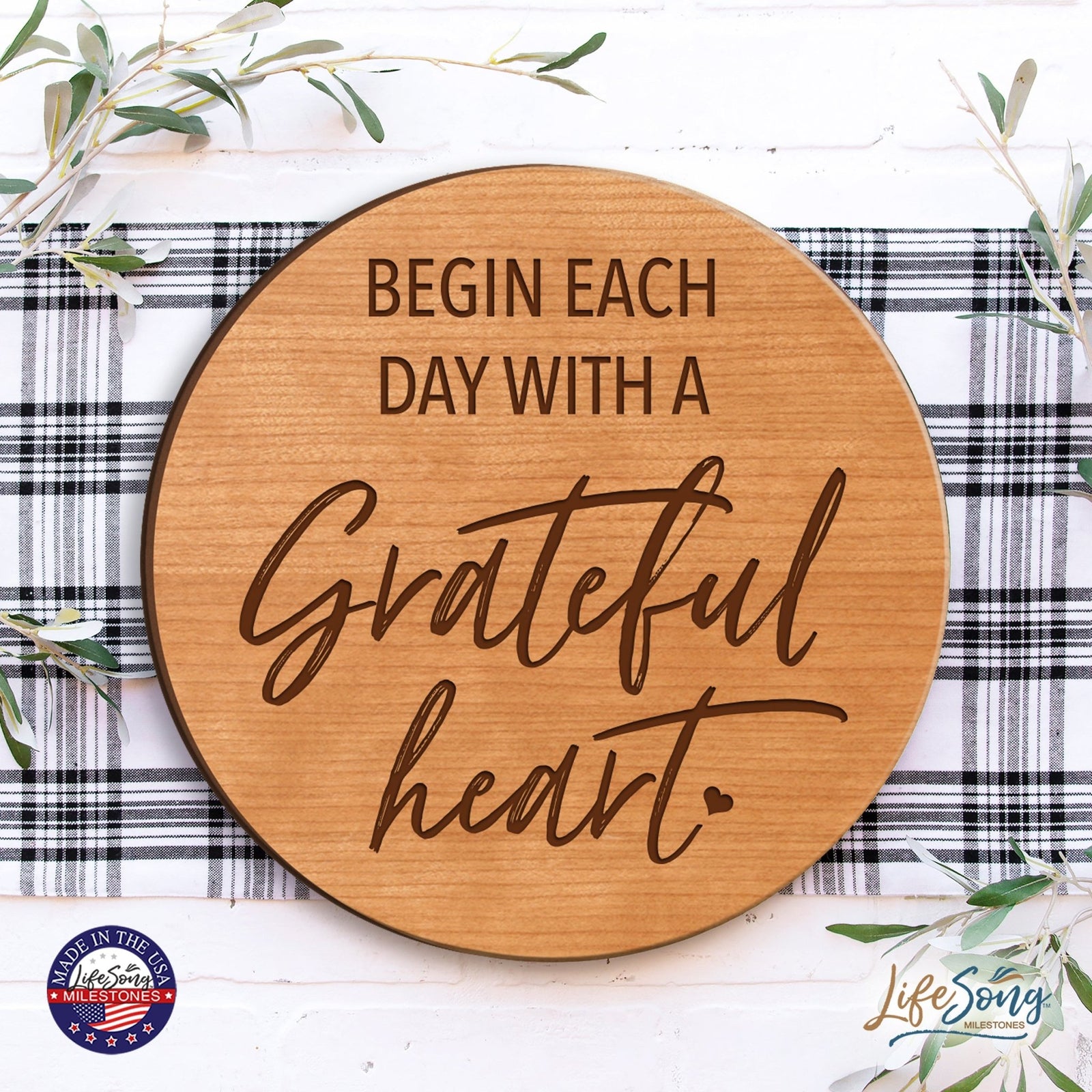 Everyday Lazy Susan 12x12 Mixed Verses - LifeSong Milestones