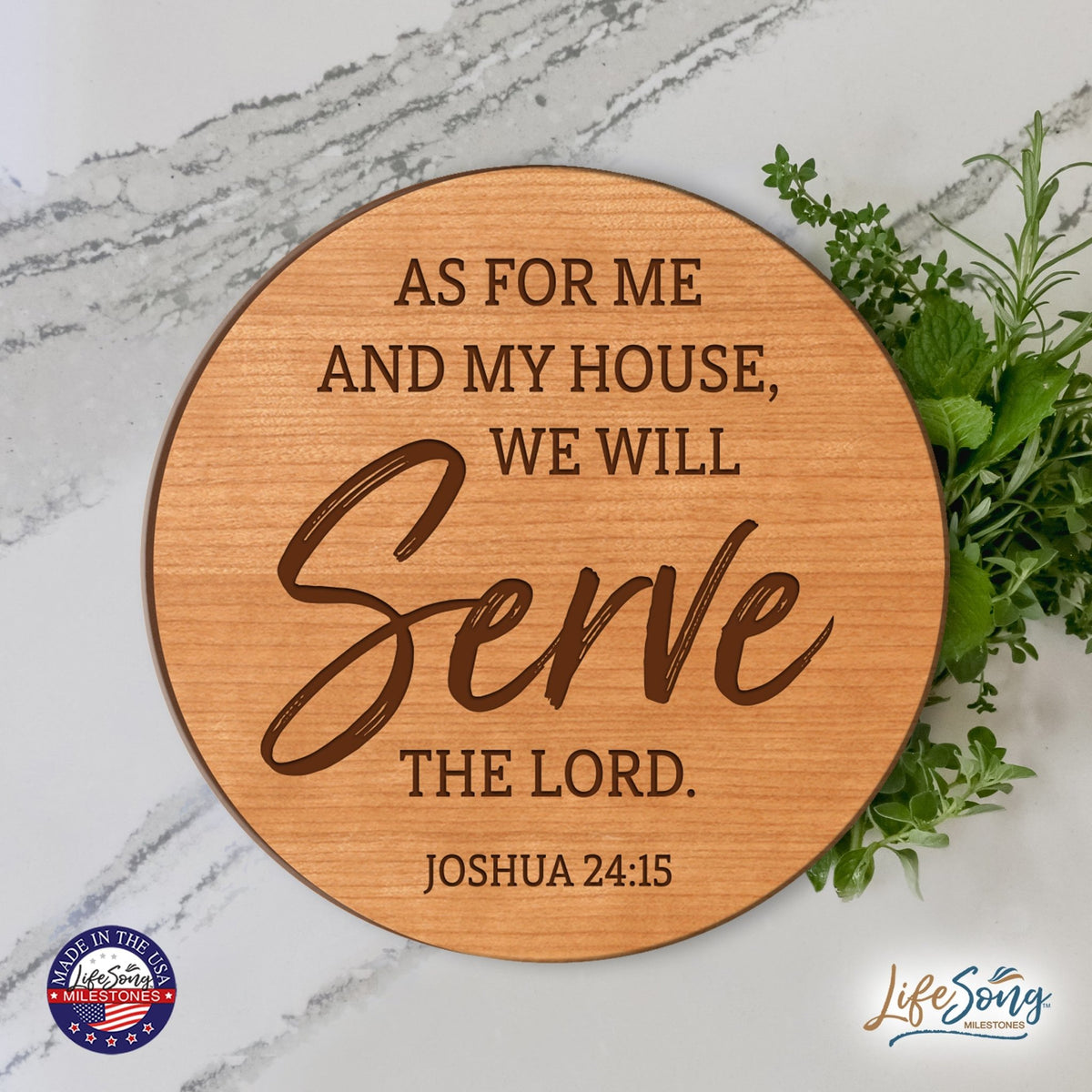 Everyday Lazy Susan 12x12 Mixed Verses - LifeSong Milestones