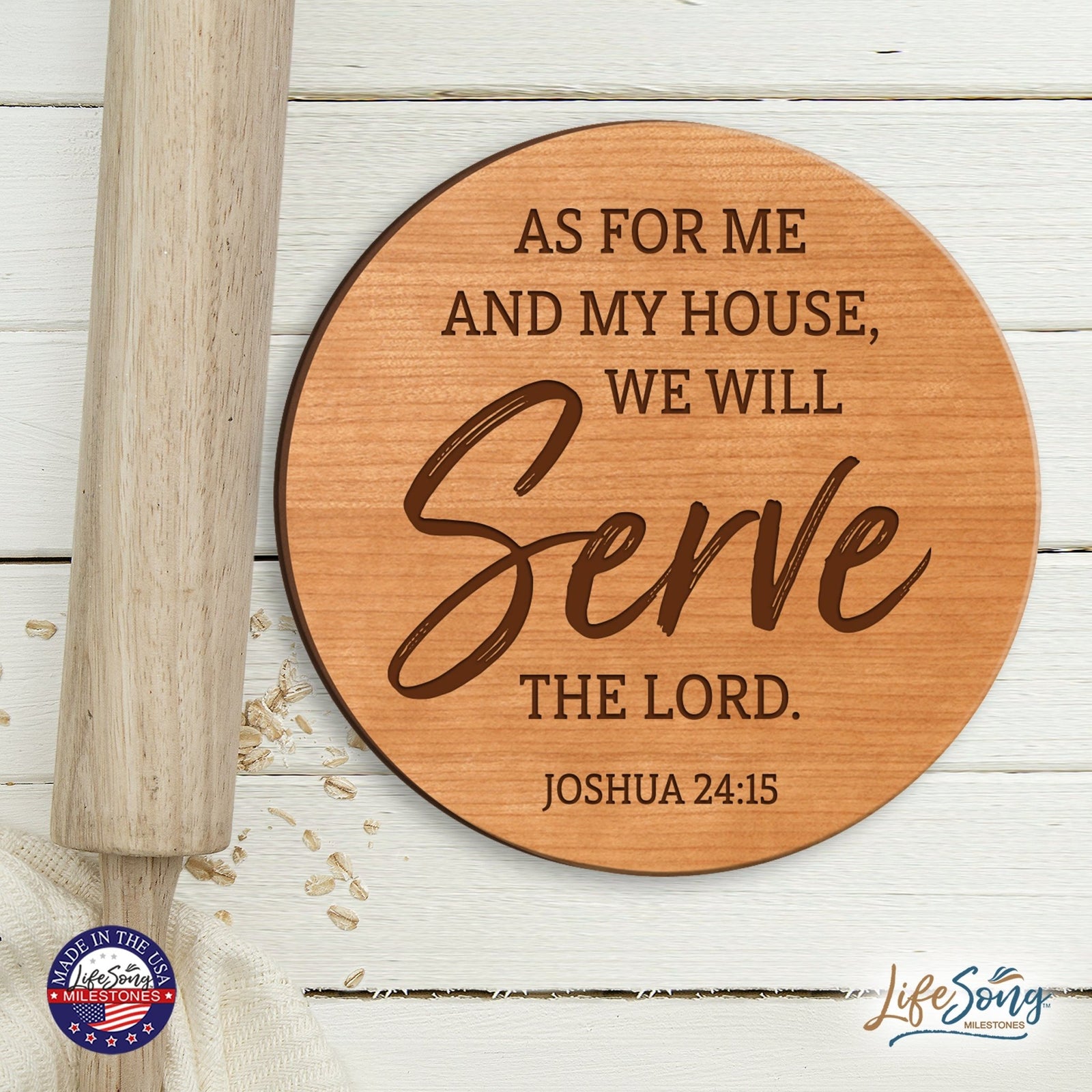 Everyday Lazy Susan 12x12 Mixed Verses - LifeSong Milestones