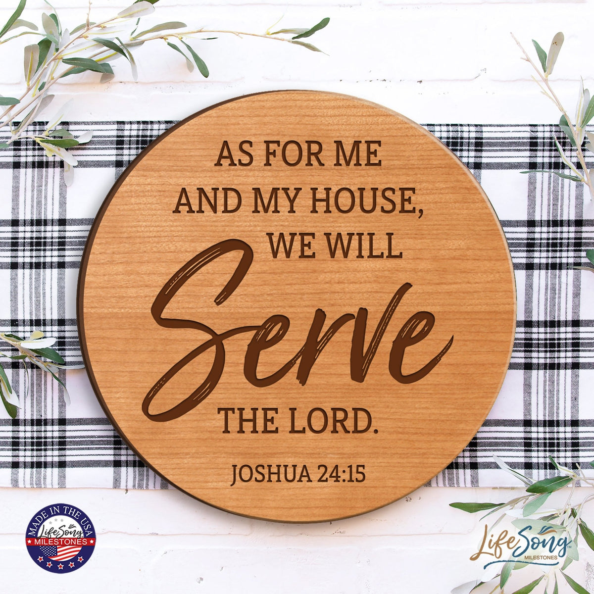 Everyday Lazy Susan 12x12 Mixed Verses - LifeSong Milestones