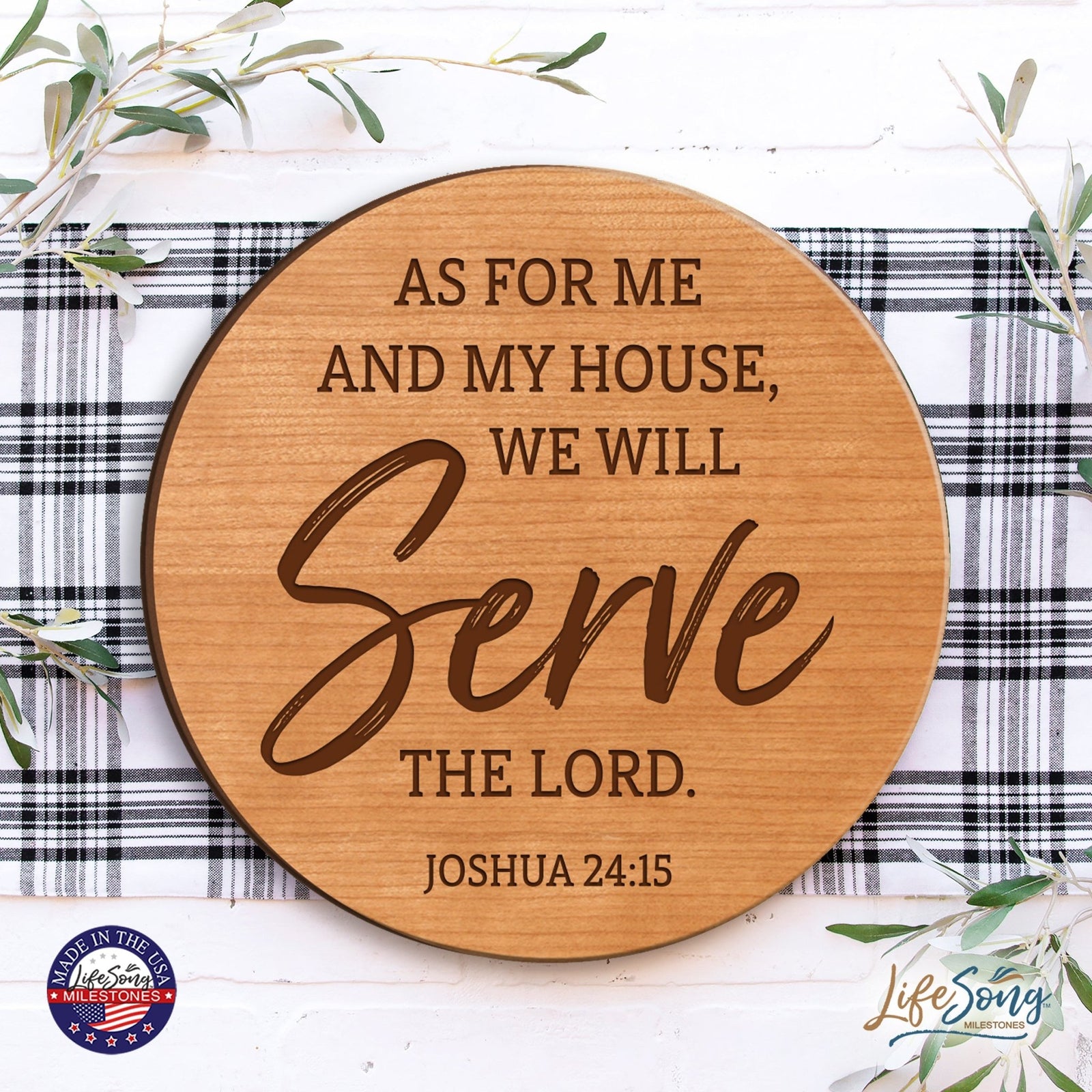 Everyday Lazy Susan 12x12 Mixed Verses - LifeSong Milestones