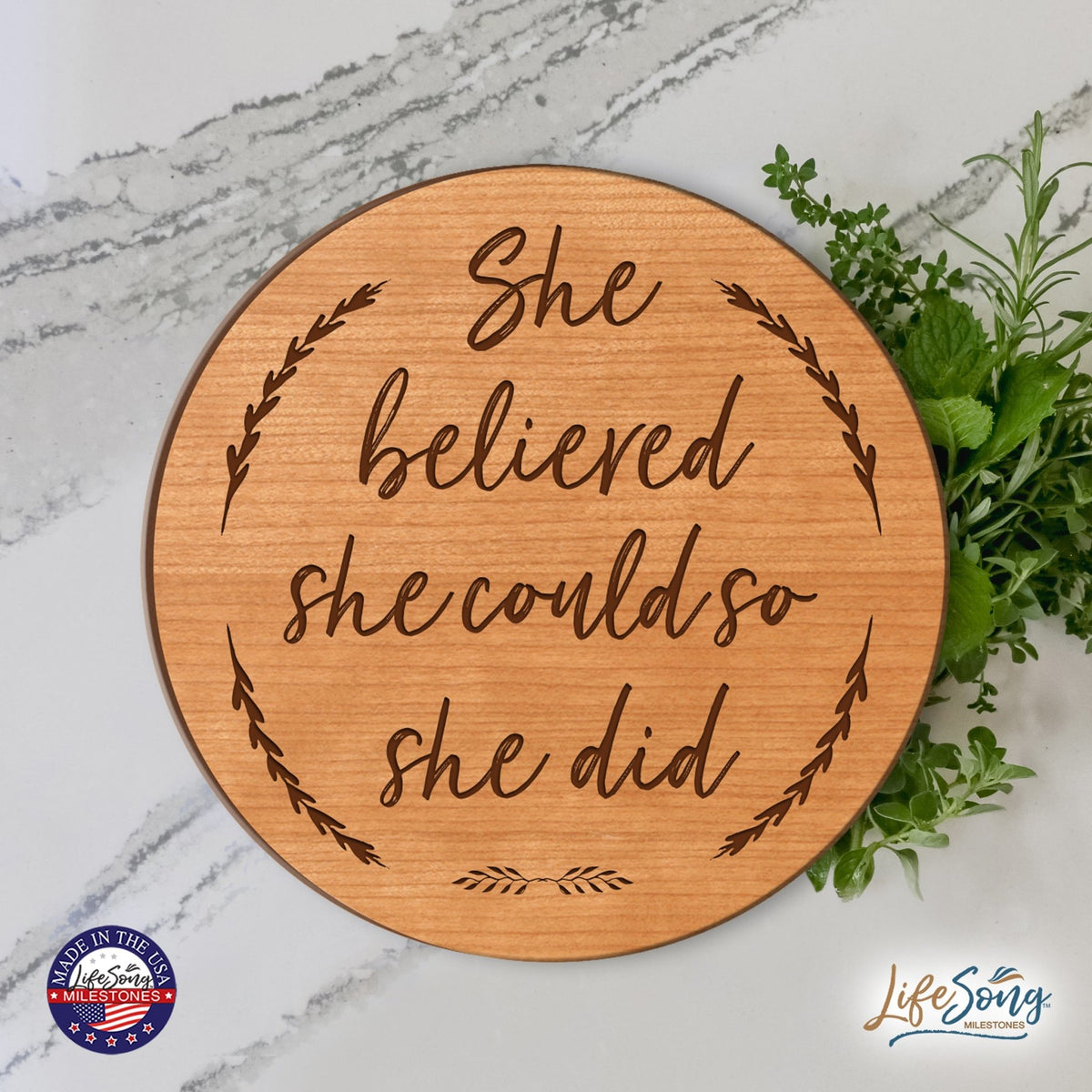 Everyday Lazy Susan 12x12 Mixed Verses - LifeSong Milestones