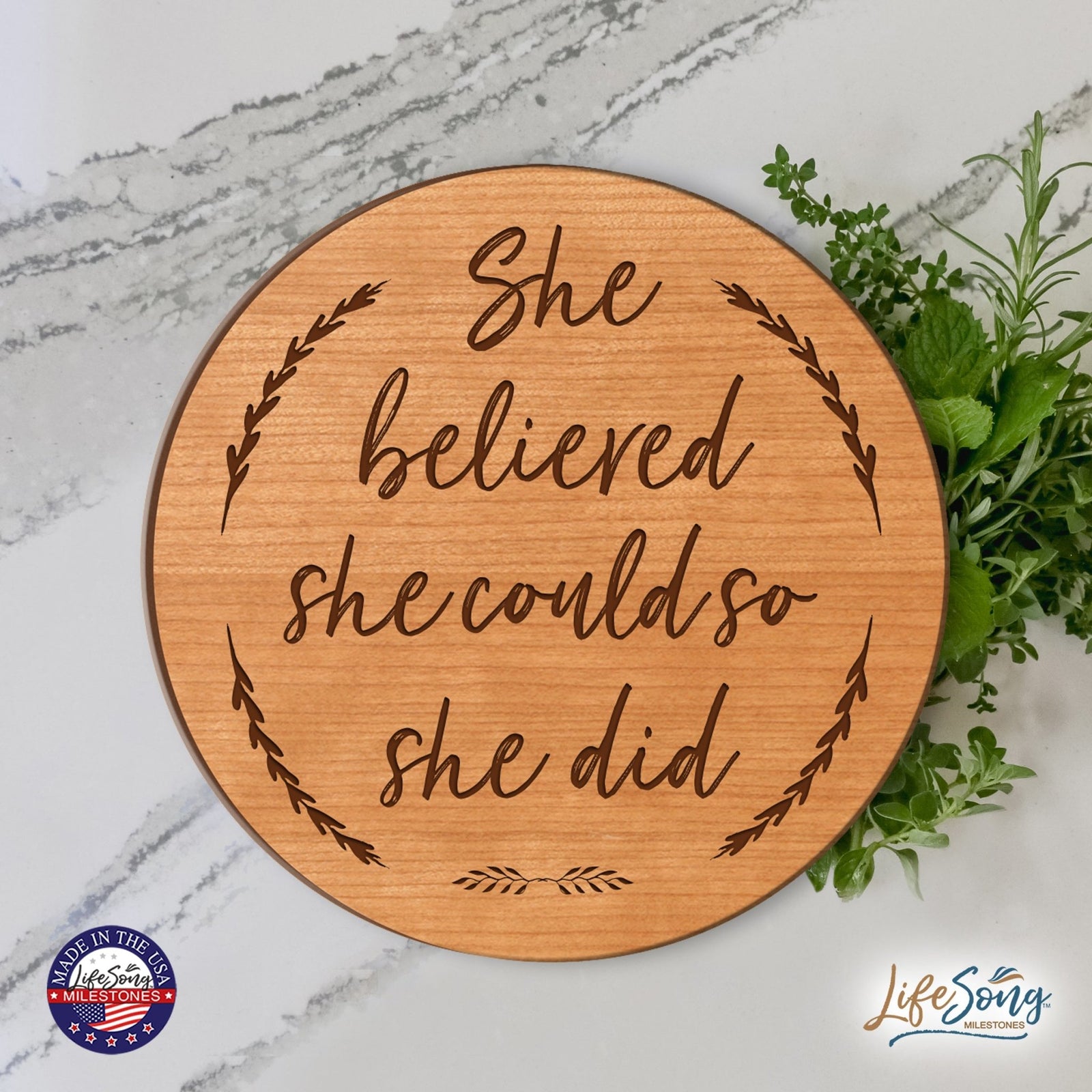 Everyday Lazy Susan 12x12 Mixed Verses - LifeSong Milestones