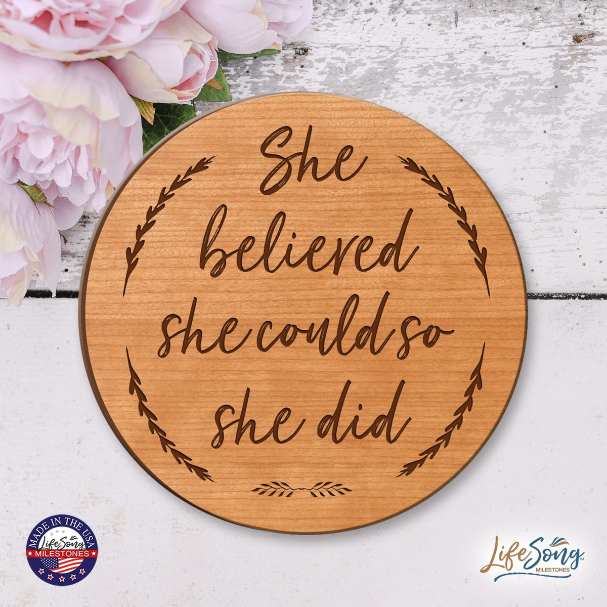 Everyday Lazy Susan 12x12 Mixed Verses - LifeSong Milestones