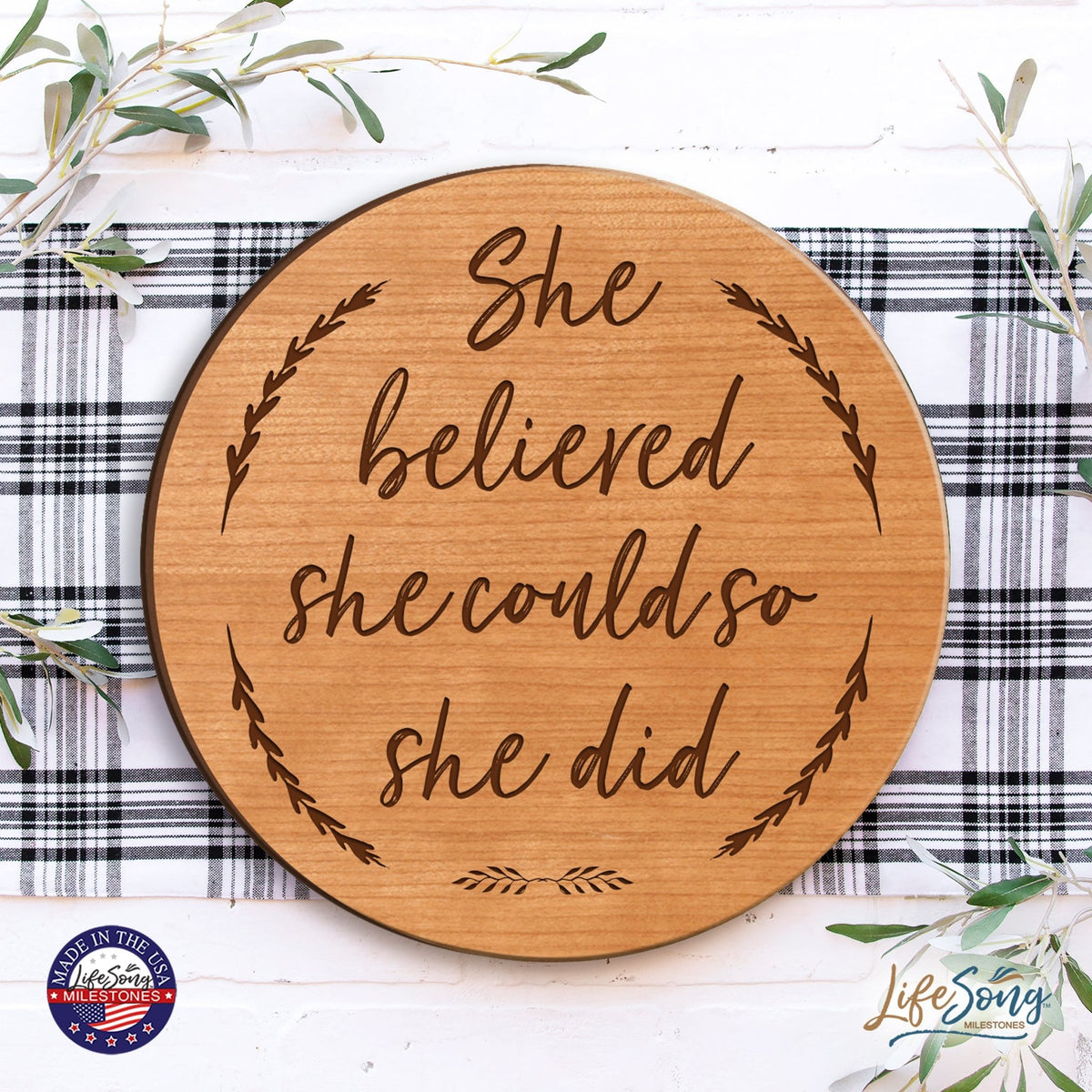 Everyday Lazy Susan 12x12 Mixed Verses - LifeSong Milestones