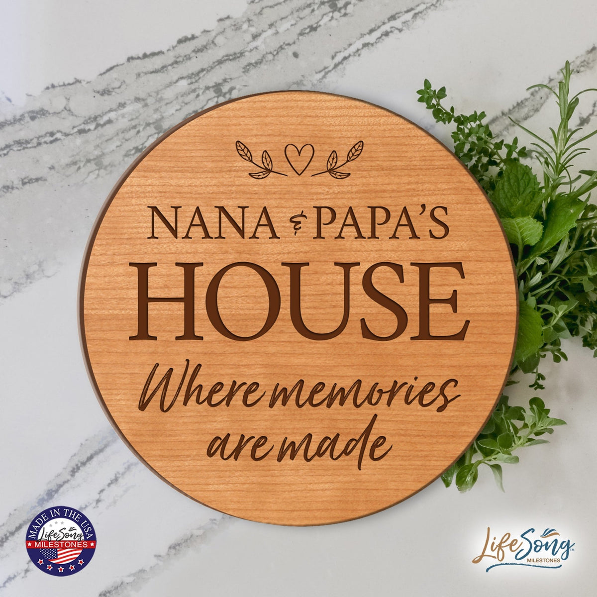 Everyday Lazy Susan 12x12 Nana's House - LifeSong Milestones