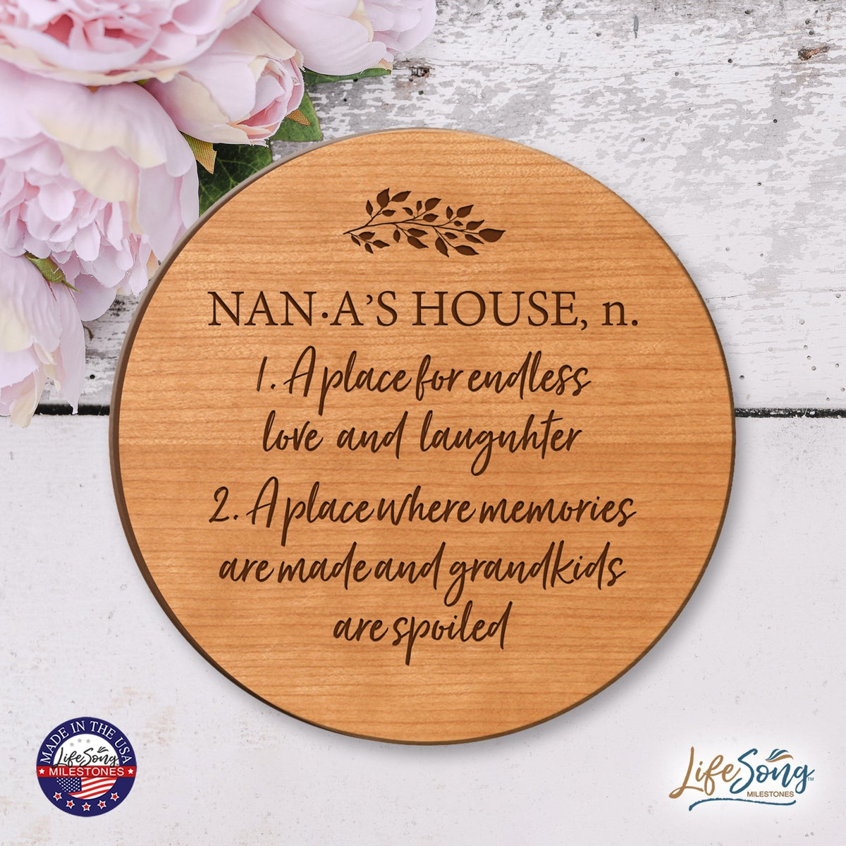Everyday Lazy Susan 12x12 Nana's House - LifeSong Milestones