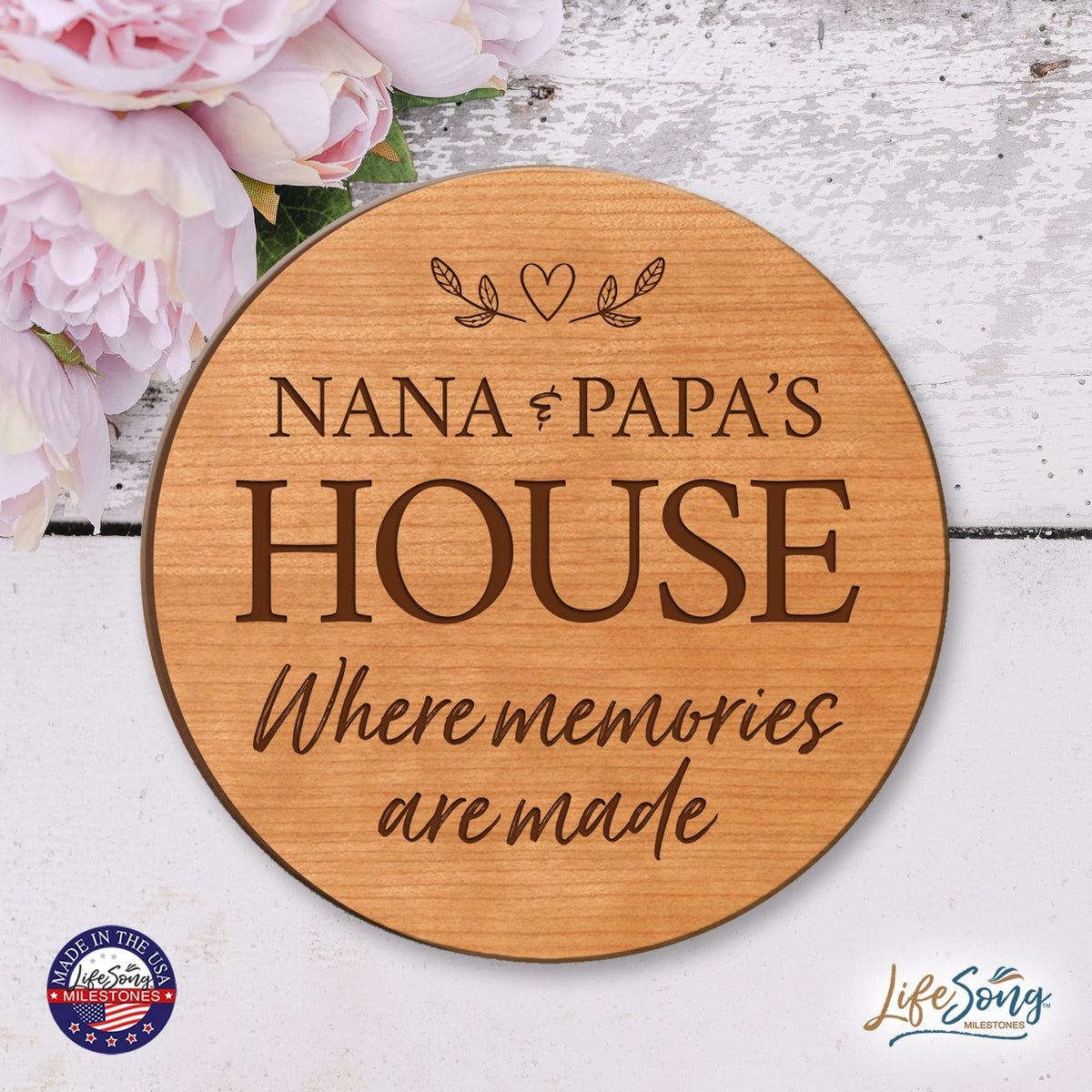 Everyday Lazy Susan 12x12 Nana's House - LifeSong Milestones
