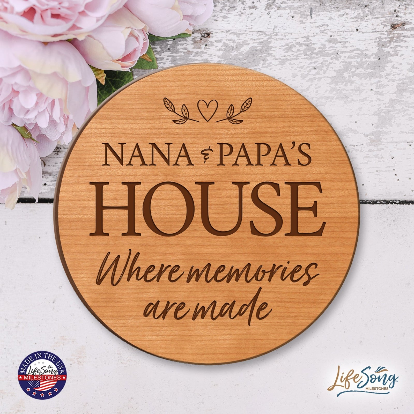 Everyday Lazy Susan 12x12 Nana's House - LifeSong Milestones