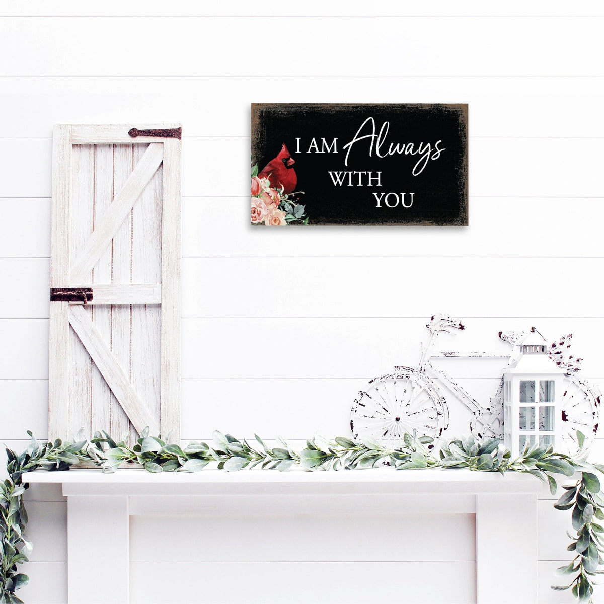 A wooden memorial wall plaque with a heartfelt design.