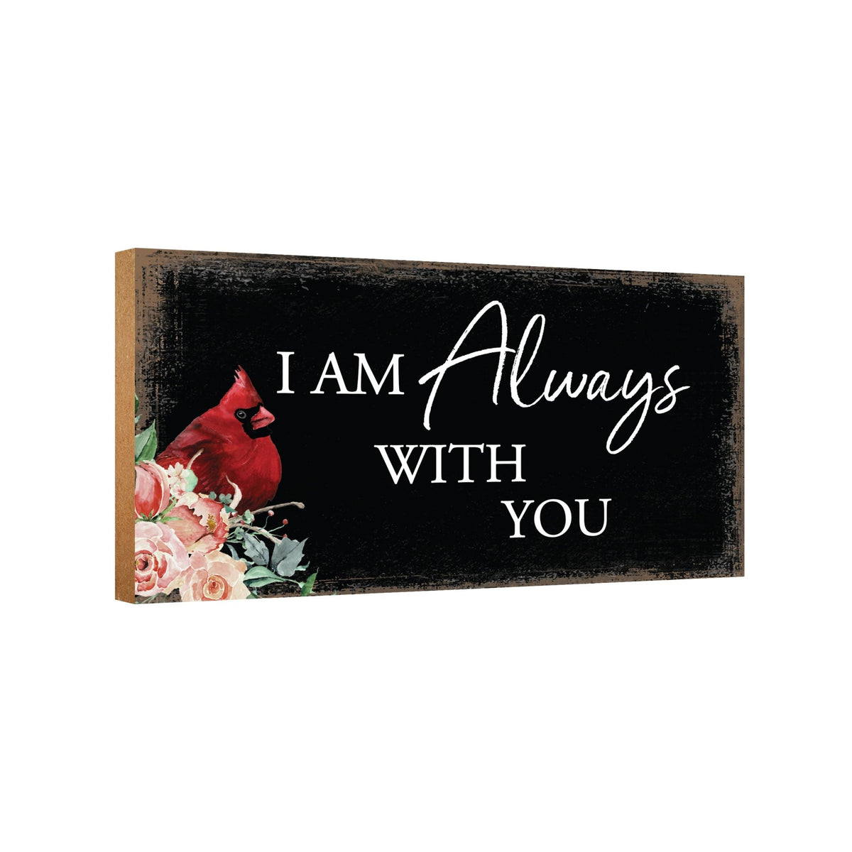 Memorial gifts for the loss of a loved one: A meaningful wooden plaque with a cardinal motif.