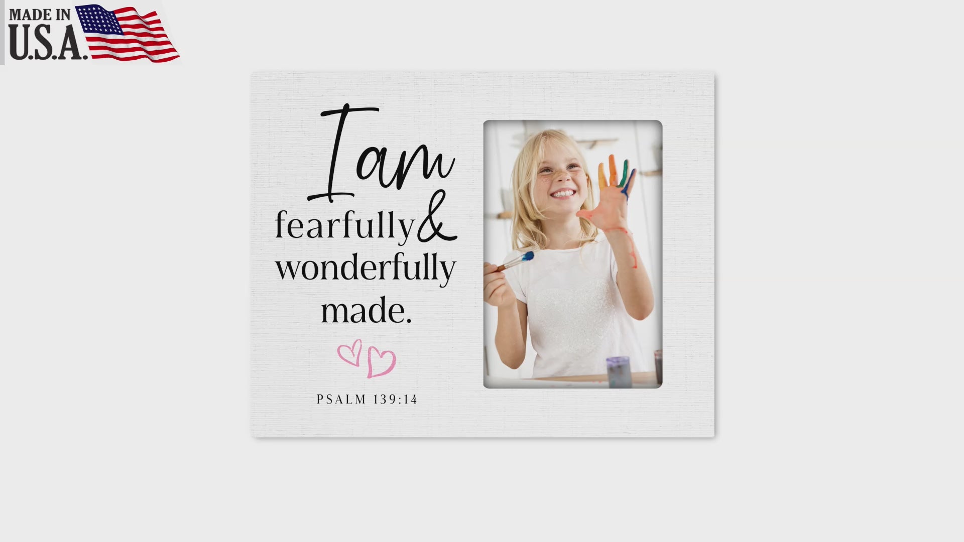 Fearfully & Wonderfully Made Wooden Picture Frame