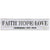 Faith Hope Love Wooden Wall Sign Art Size 10 x 40 - LifeSong Milestones