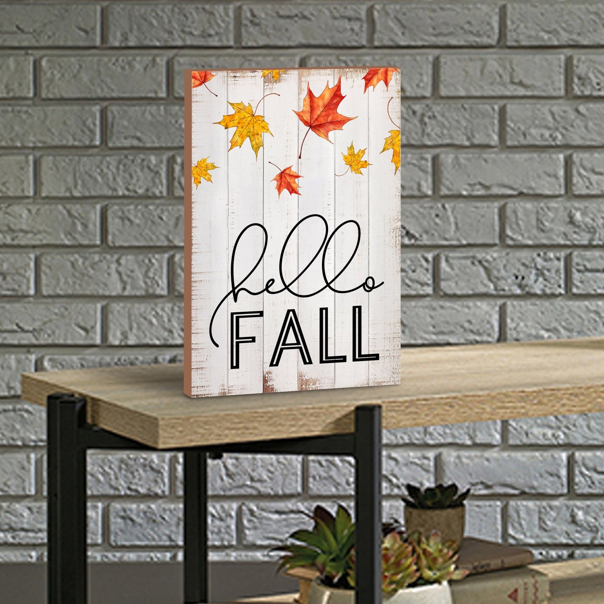 Fall Season Inspirational Shelf Décor and Tabletop Signs - LifeSong Milestones