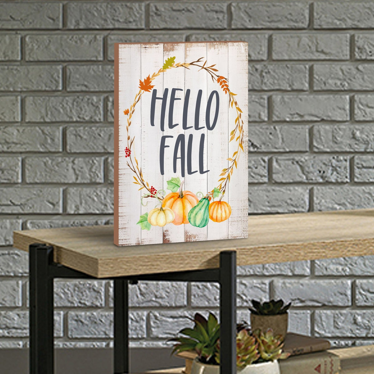 Fall Season Inspirational Shelf Décor and Tabletop Signs - LifeSong Milestones