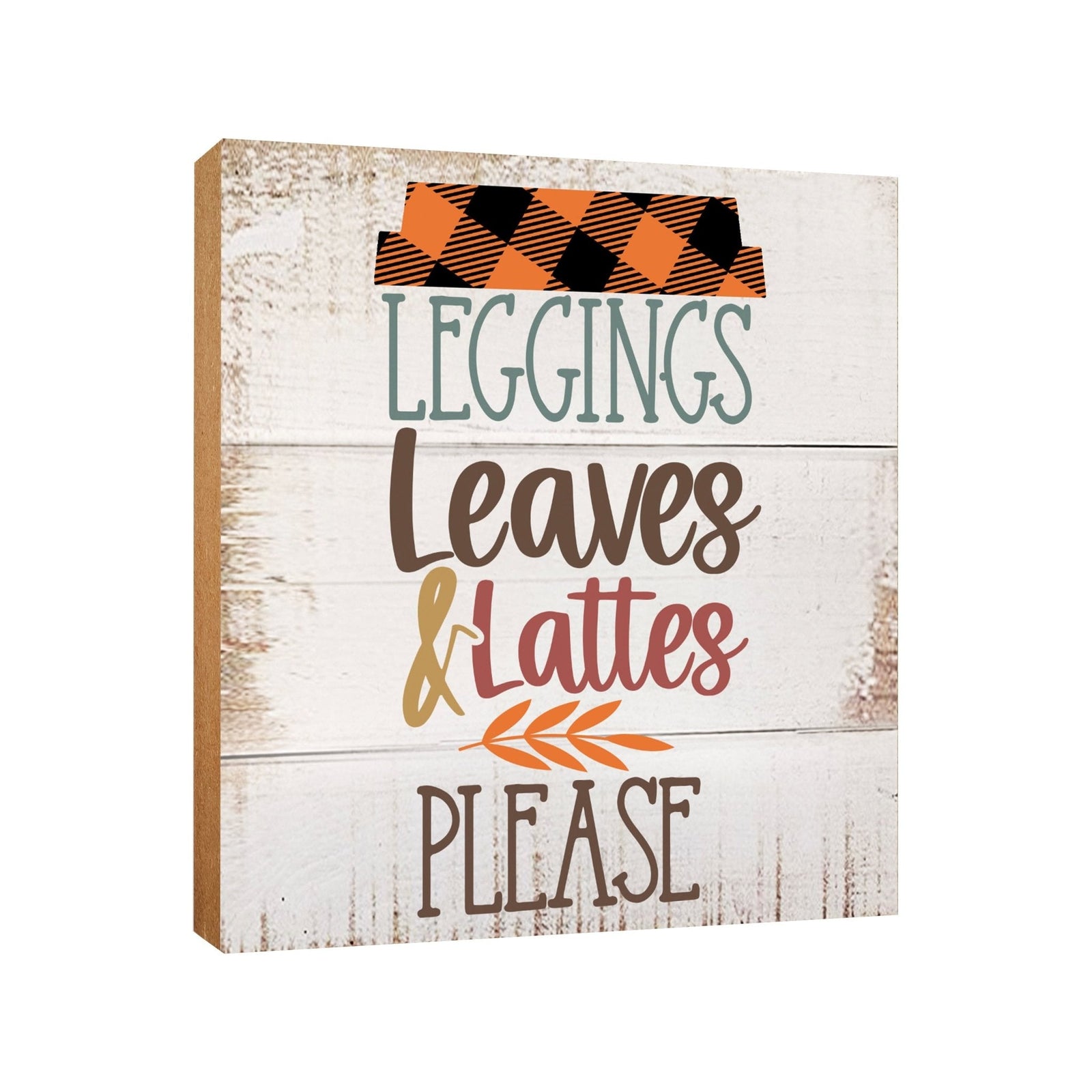 Fall Themed Unique Shelf Décor and Tabletop Signs - LifeSong Milestones