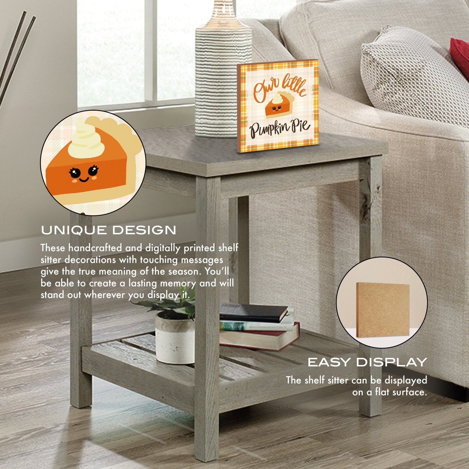 Fall Themed Unique Shelf Décor and Tabletop Signs - LifeSong Milestones