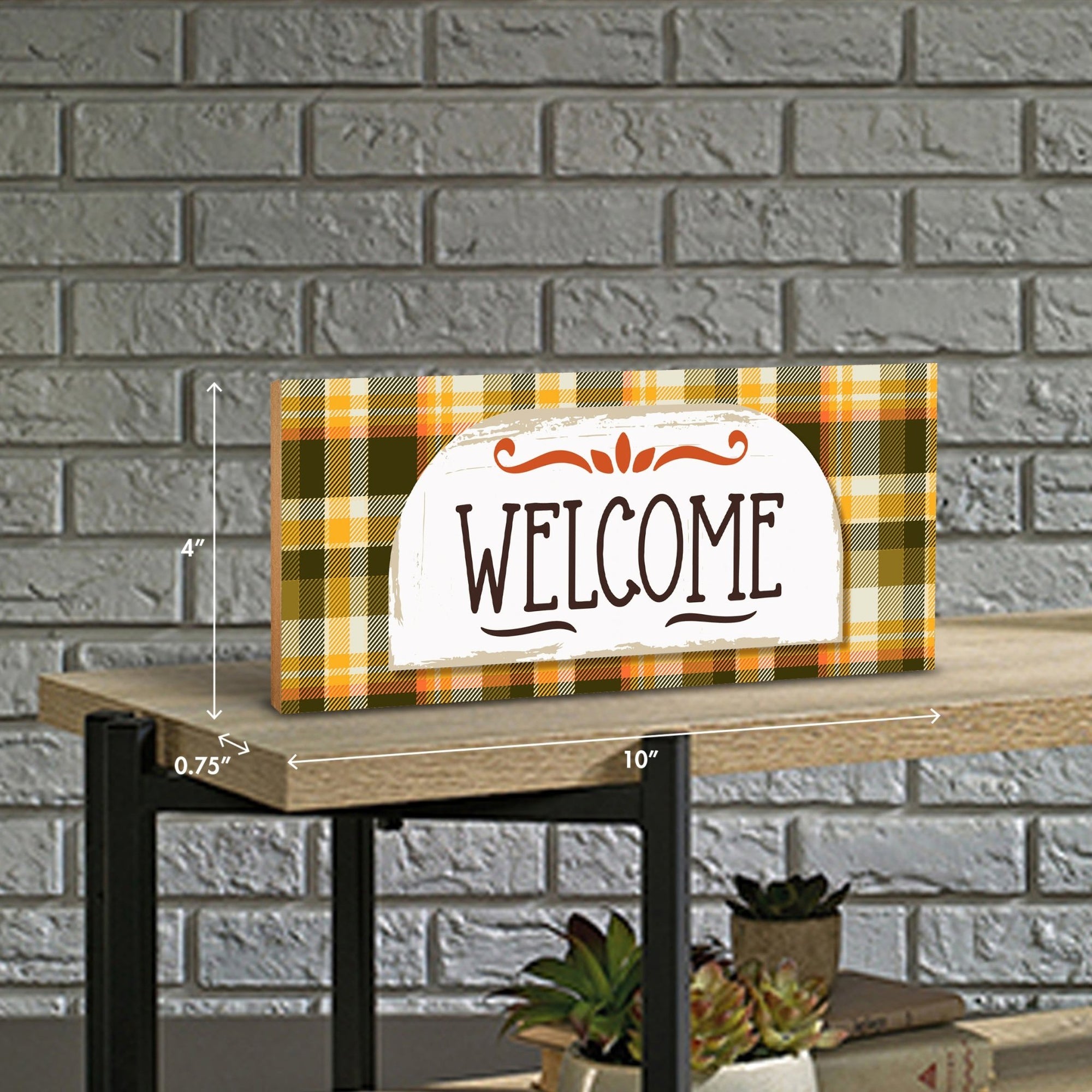 Fall Themed Unique Shelf Décor and Tabletop Signs for Home Decor - LifeSong Milestones