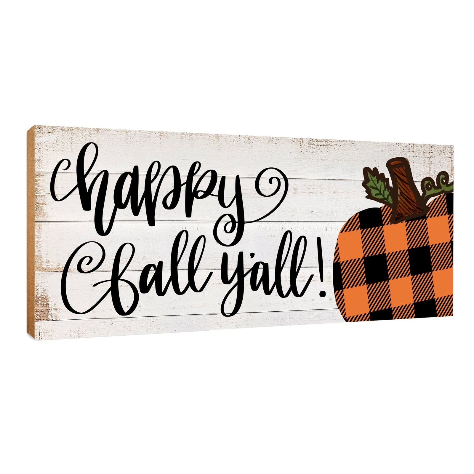 Fall Themed Unique Shelf Décor and Tabletop Signs for Home Decor - Happy Fall Y’all - LifeSong Milestones