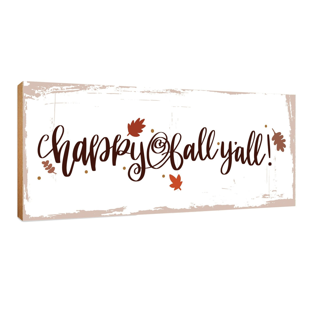 Fall Themed Unique Shelf Décor and Tabletop Signs for Home Decor - Happy Fall Y’all - LifeSong Milestones