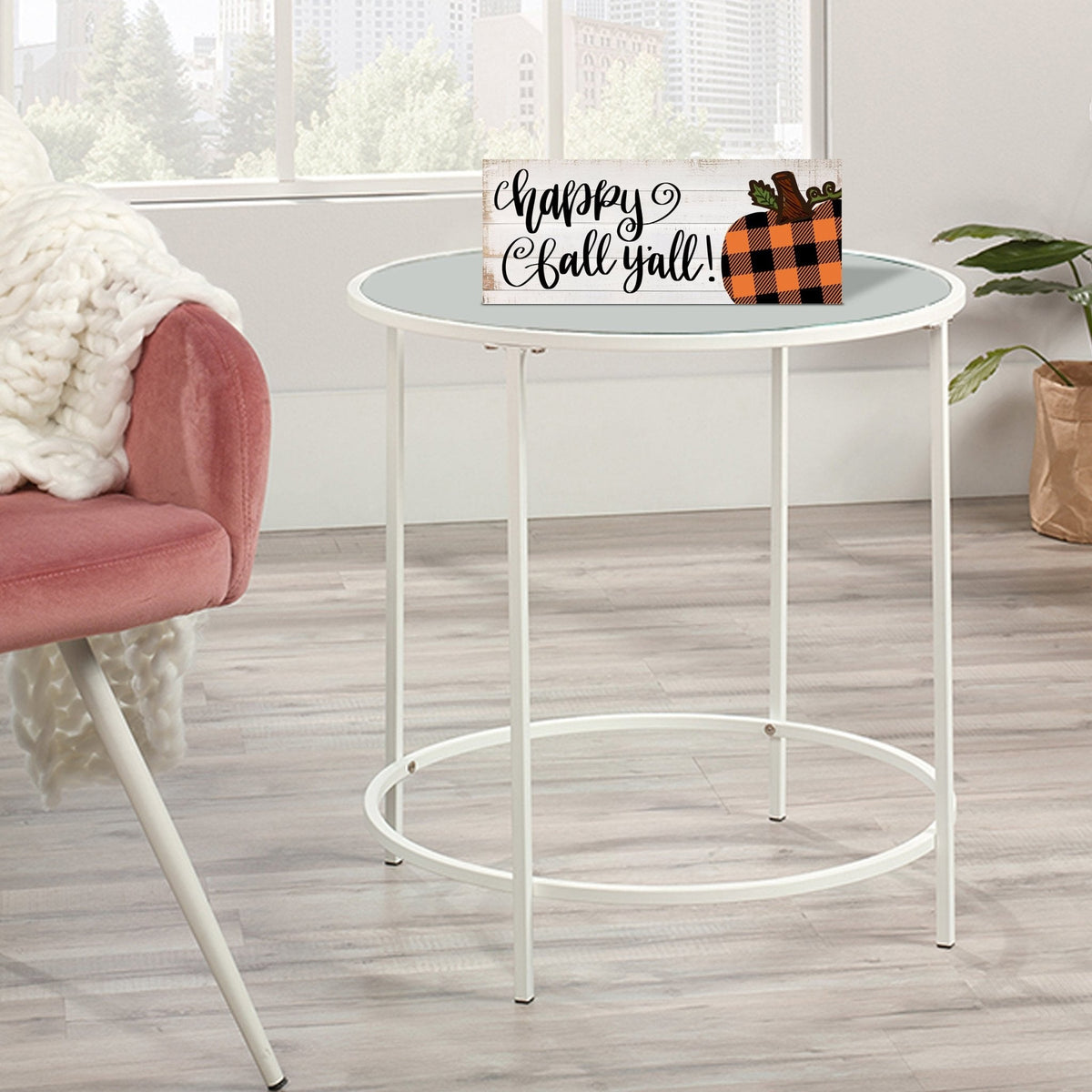 Fall Themed Unique Shelf Décor and Tabletop Signs for Home Decor - Happy Fall Y’all - LifeSong Milestones