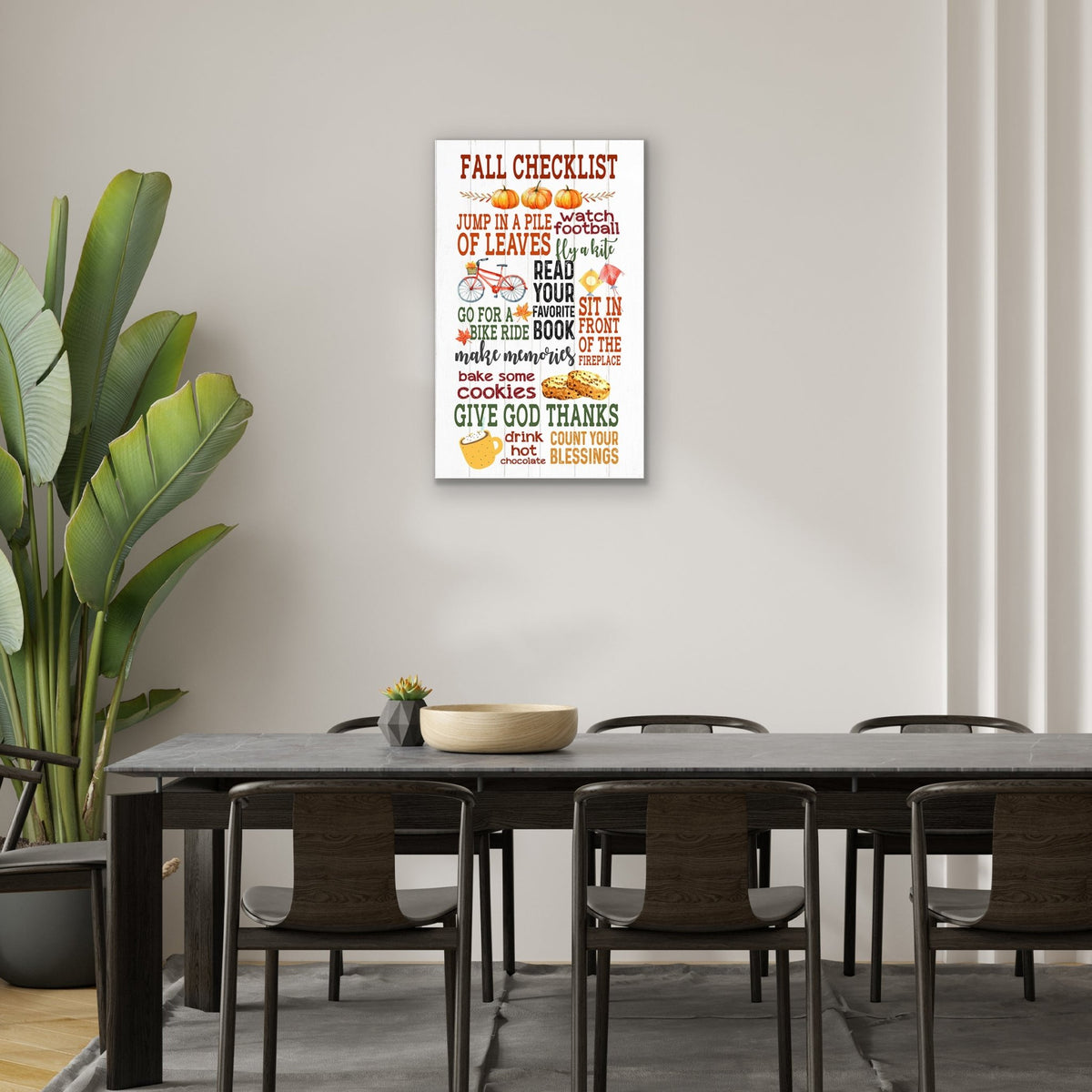 Fall Themed Wooden Inspirational Wall Plaque - LifeSong Milestones