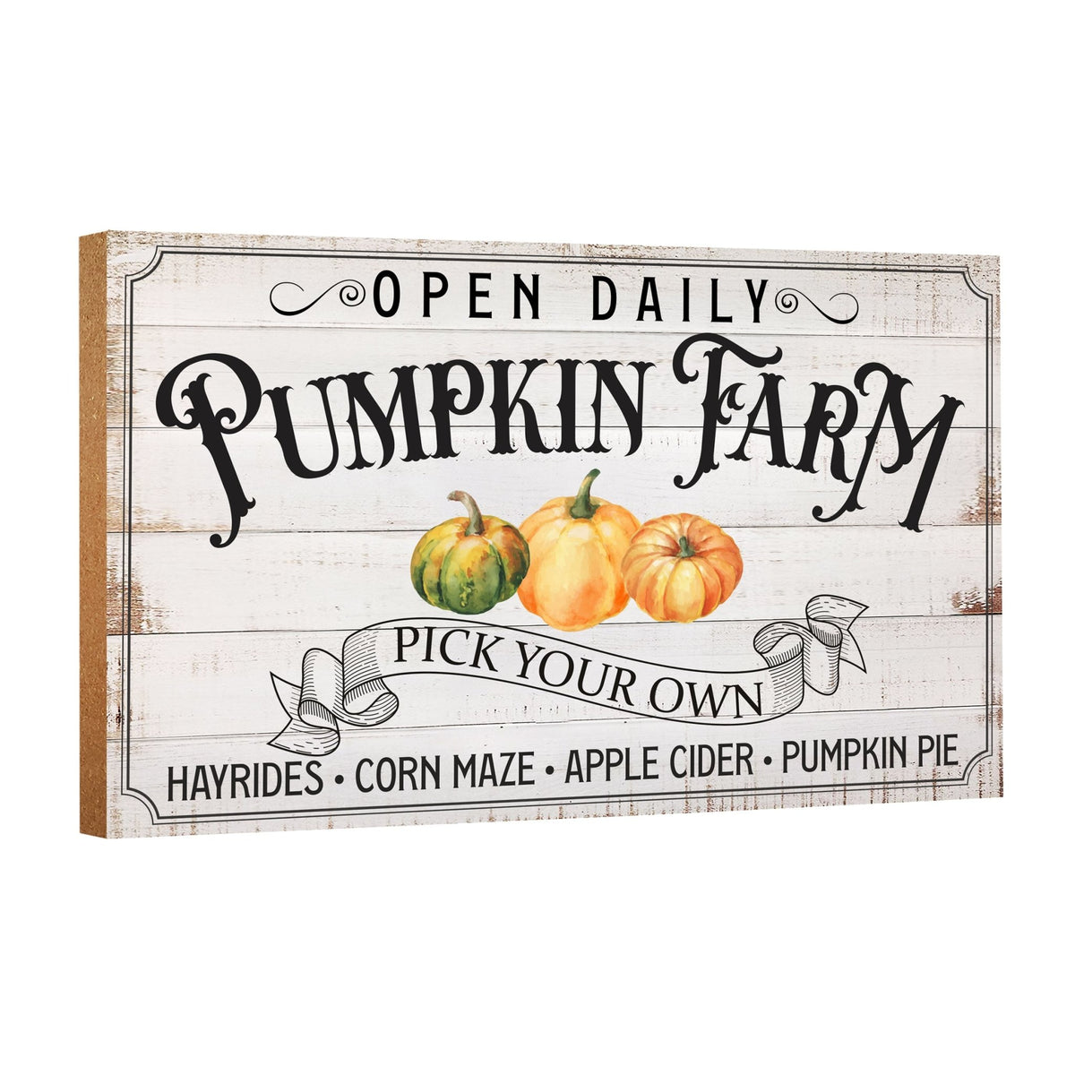 Fall Themed Wooden Inspirational Wall Plaque - LifeSong Milestones