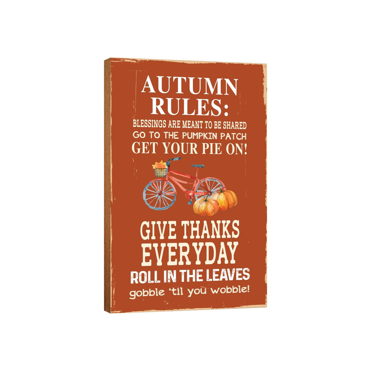 Fall Themed Wooden Inspirational Wall Plaque - LifeSong Milestones