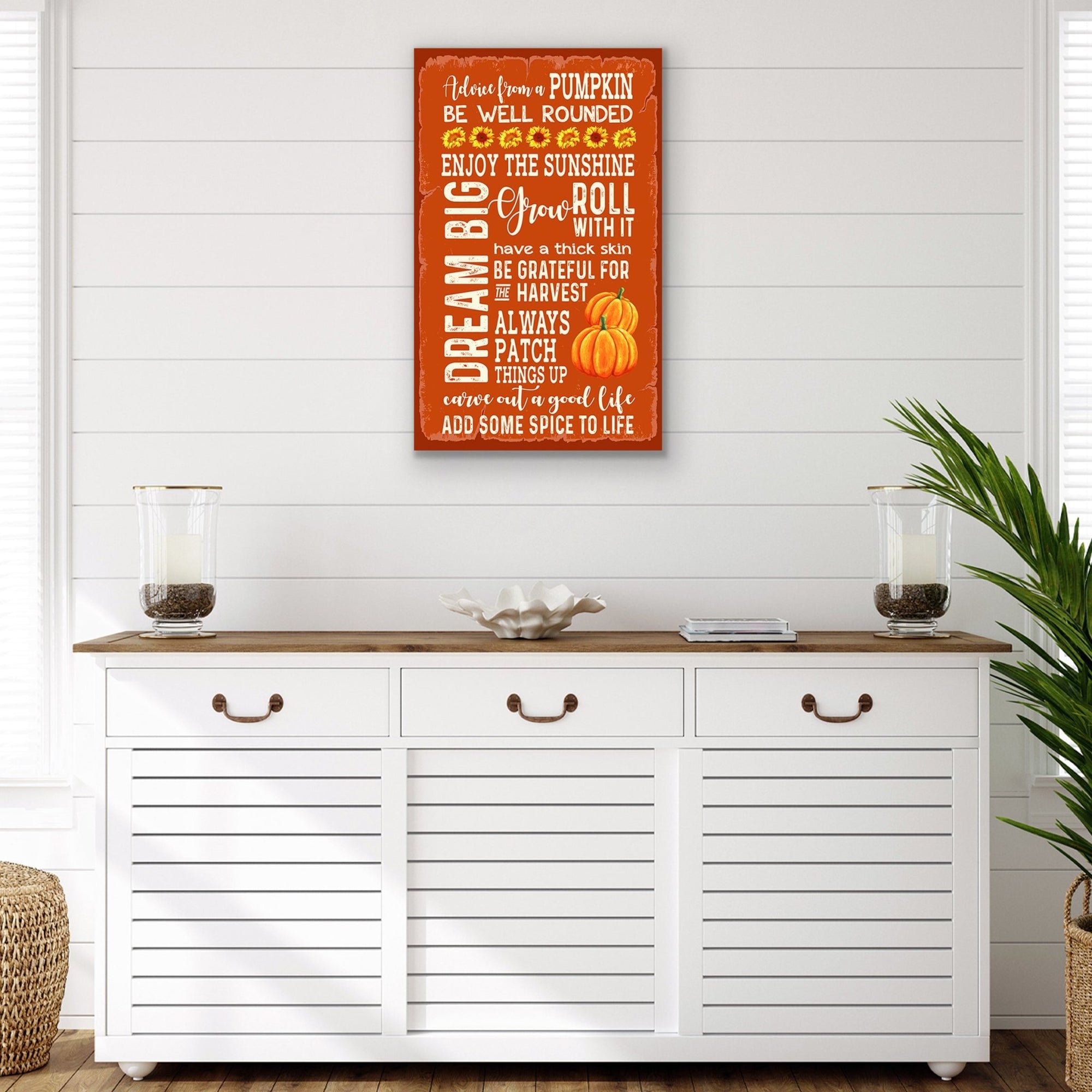 Fall Themed Wooden Inspirational Wall Plaque - LifeSong Milestones