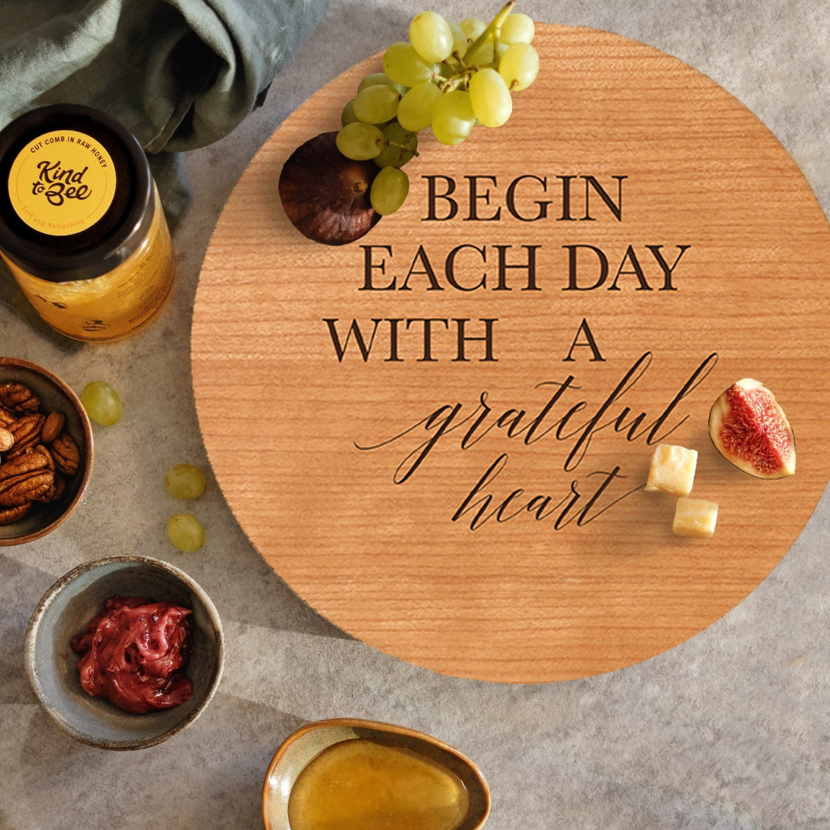Family and Everyday Lazy Susan - Begin Each Day - LifeSong Milestones