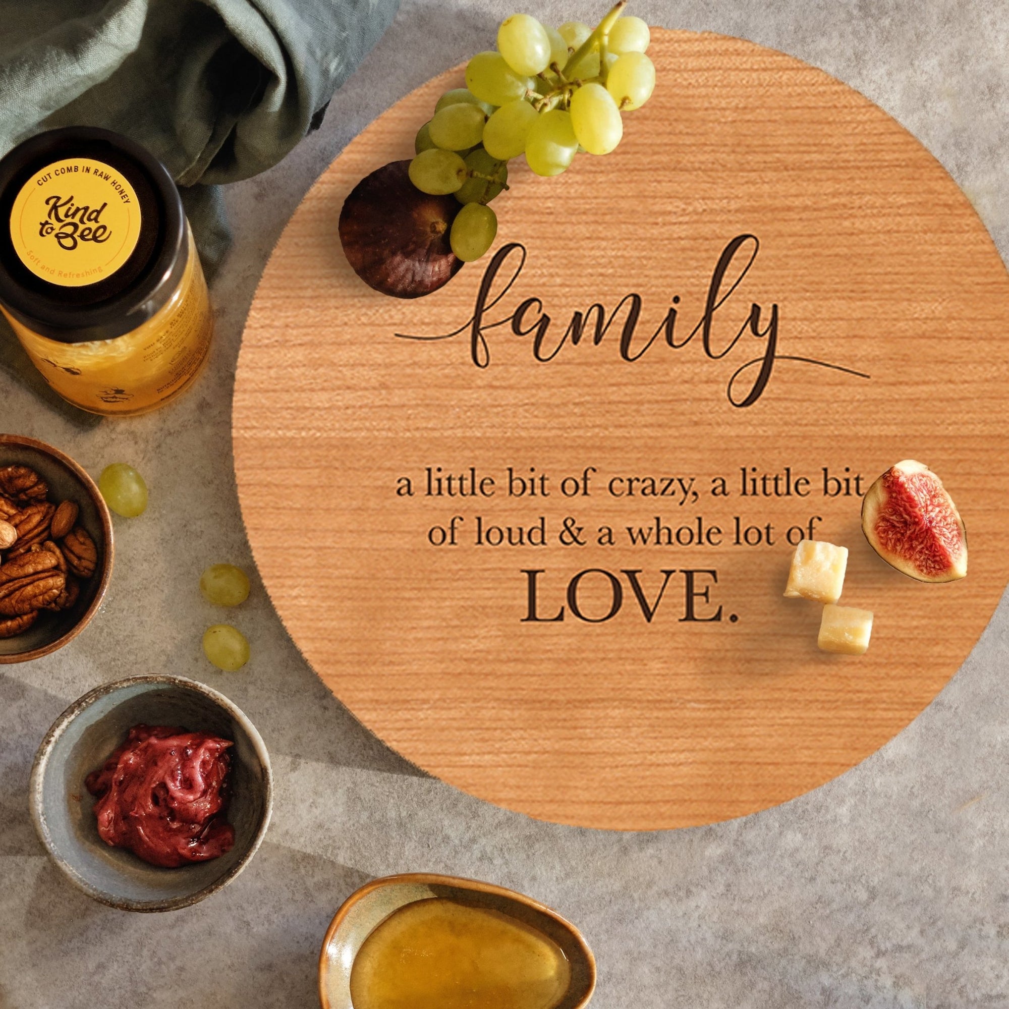 Family and Everyday Lazy Susan - Family a Little Bit - LifeSong Milestones