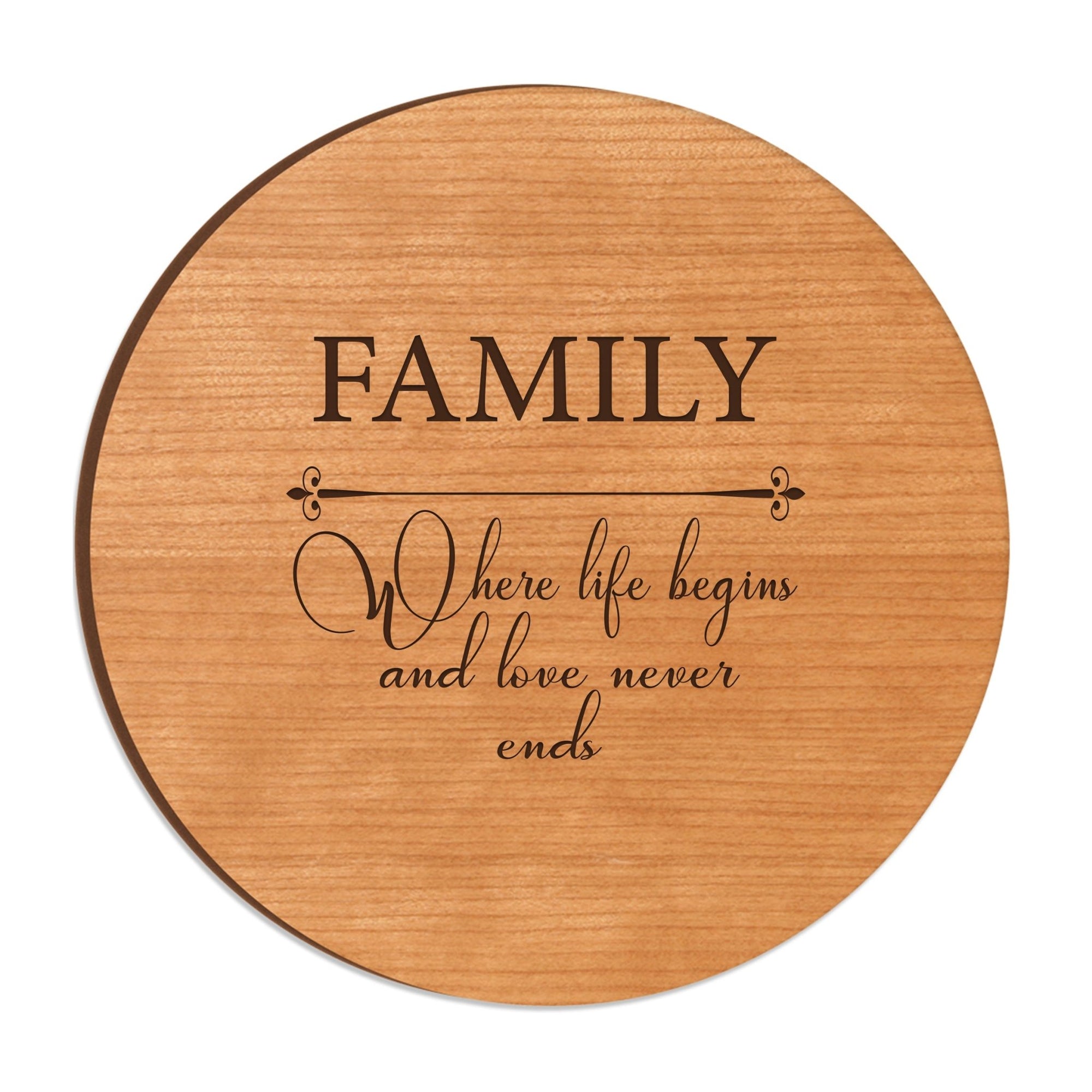 Family and Everyday Lazy Susan - Family Where Life Begins - LifeSong Milestones