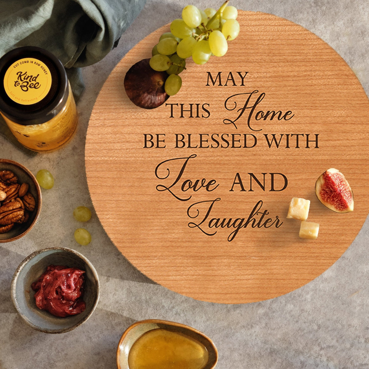 Family and Everyday Lazy Susan - May This Home - LifeSong Milestones