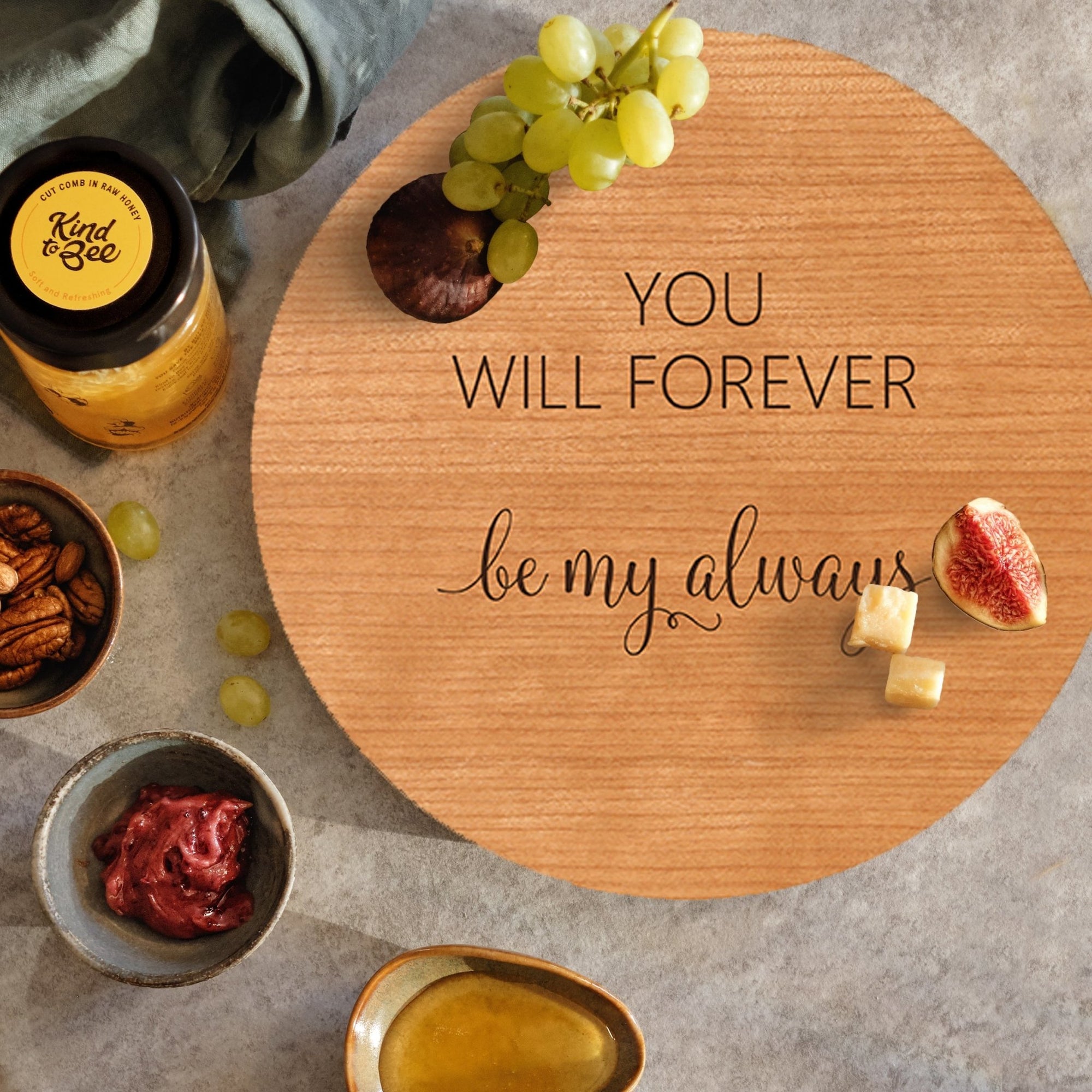 Family and Everyday Lazy Susan - You Will Forever - LifeSong Milestones