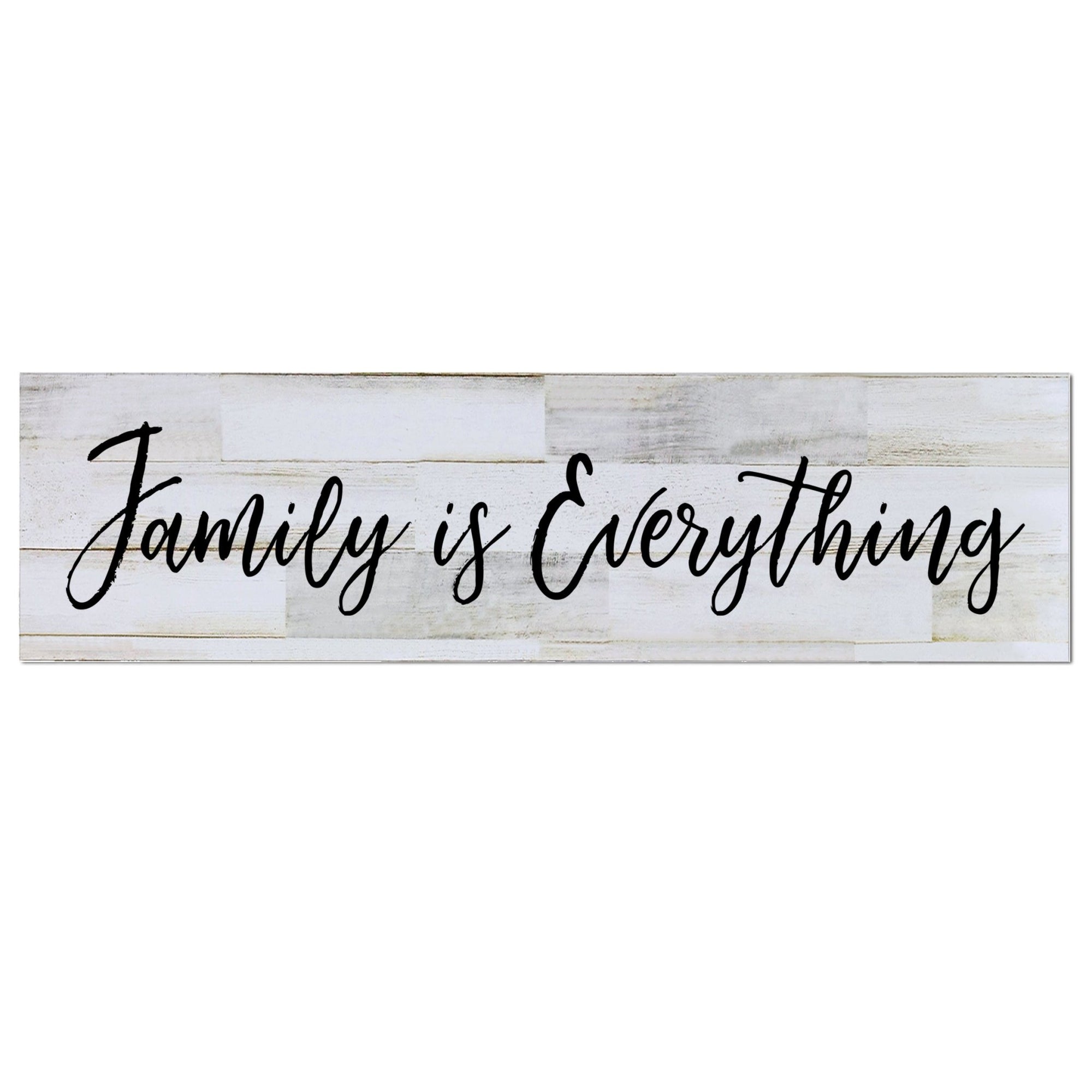 Family Barnwood Sign Home Decor - Family (Cursive) - LifeSong Milestones