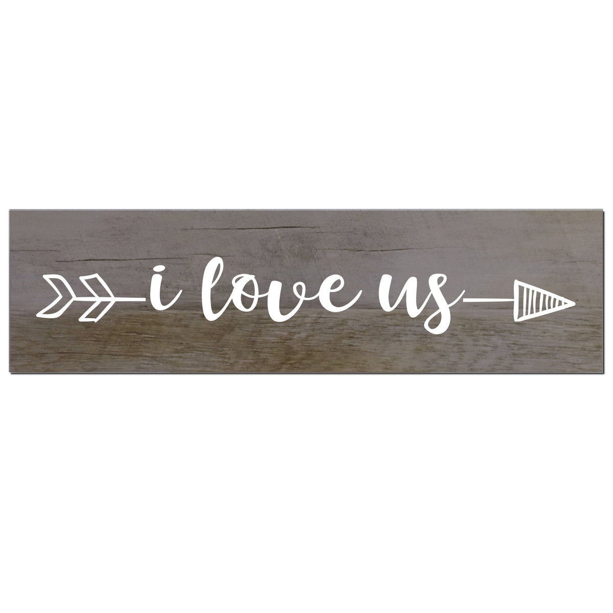 Family Barnwood Sign Home Decor - I Love Us - LifeSong Milestones