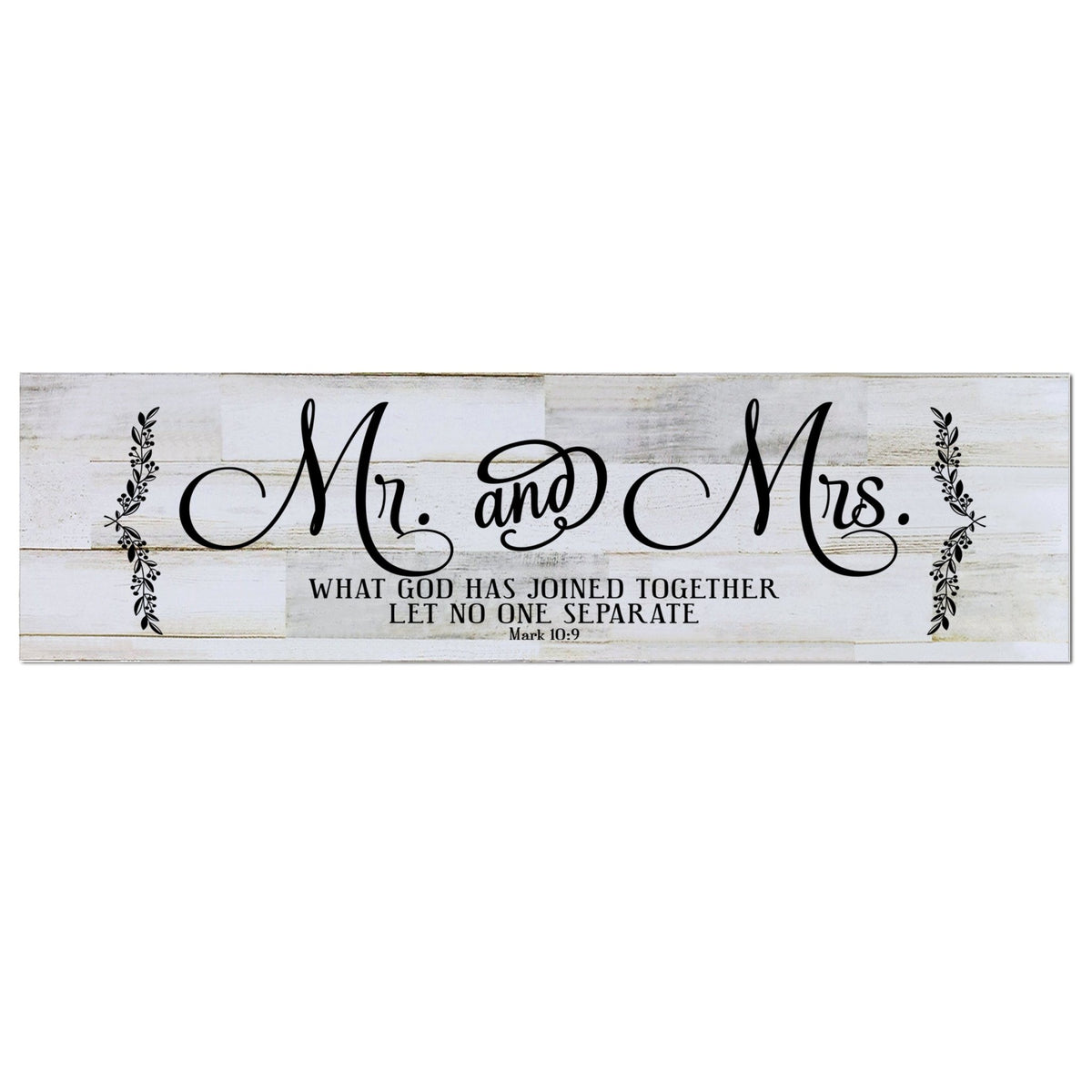 Family Barnwood Sign Home Decor - Mr and Mrs - LifeSong Milestones