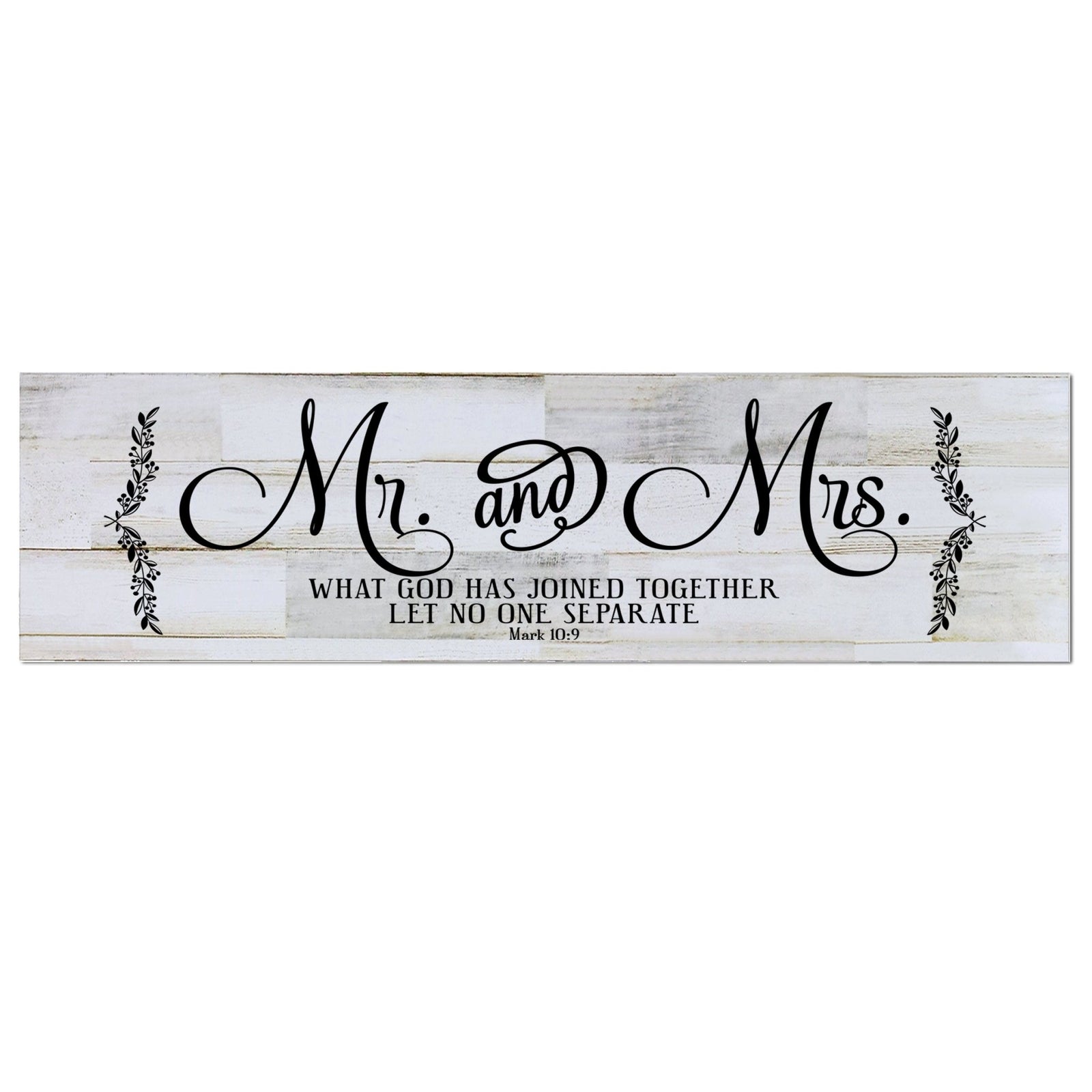 Family Barnwood Sign Home Decor - Mr and Mrs - LifeSong Milestones