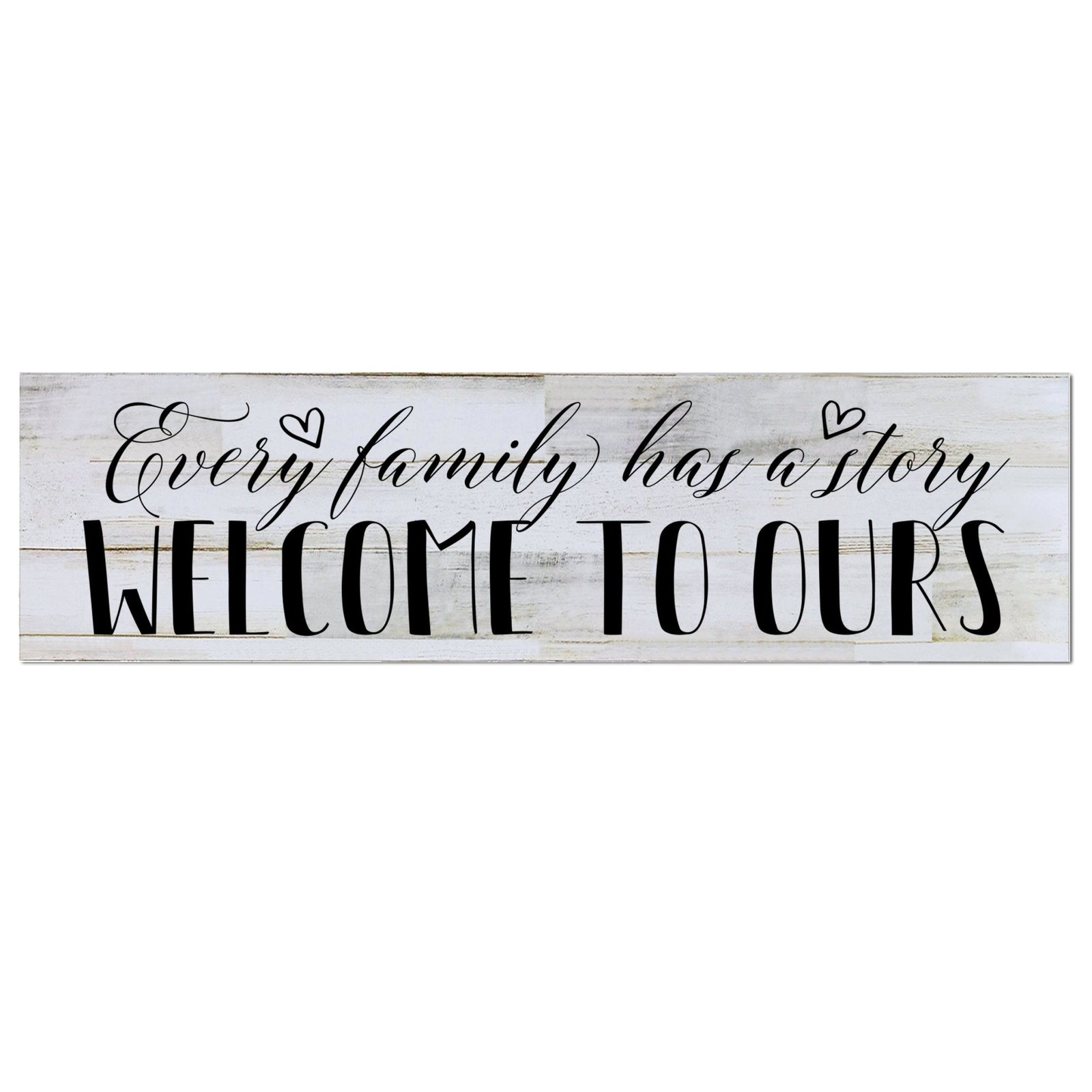 Family Barnwood Sign Home Decor - Our Story - LifeSong Milestones
