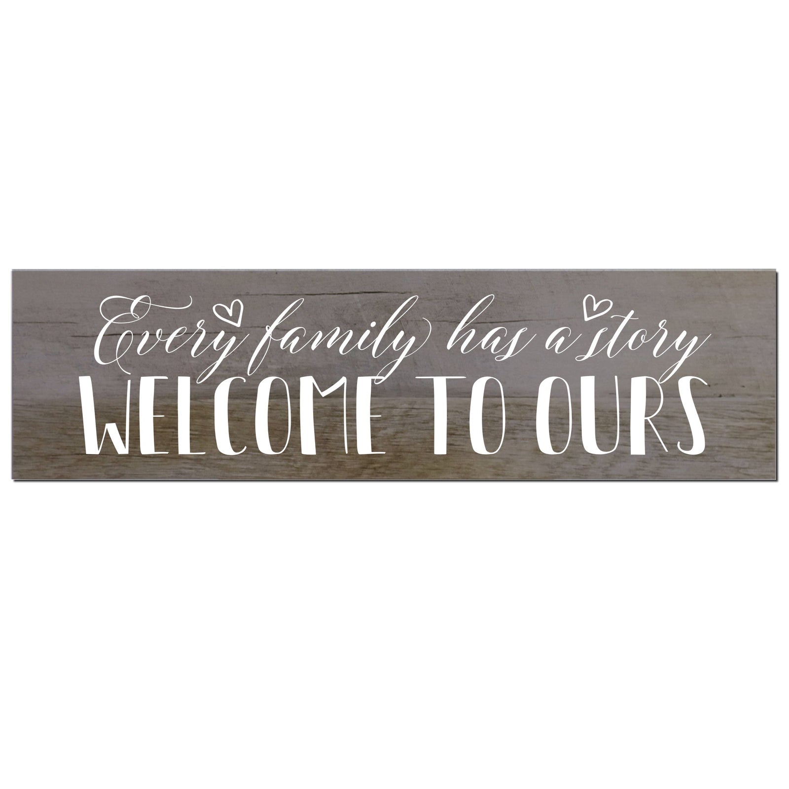 Family Barnwood Sign Home Decor - Our Story - LifeSong Milestones