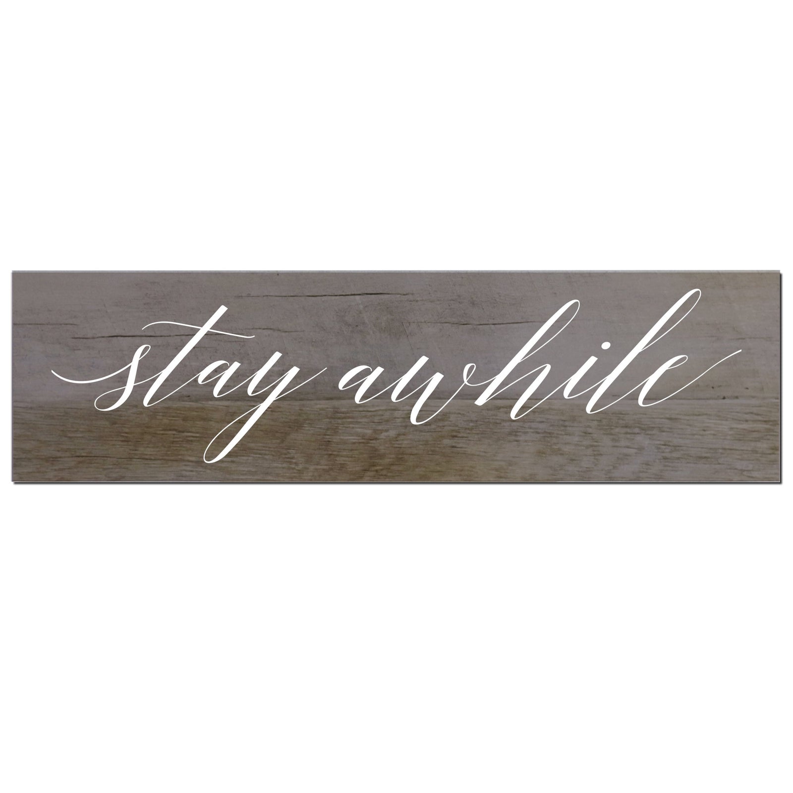 Family Barnwood Sign Home Decor - Stay Awhile - LifeSong Milestones