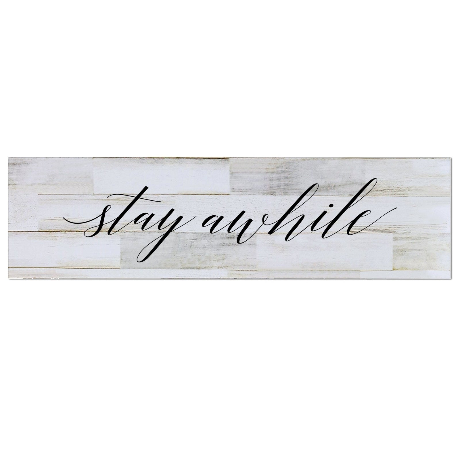 Family Barnwood Sign Home Decor - Stay Awhile - LifeSong Milestones