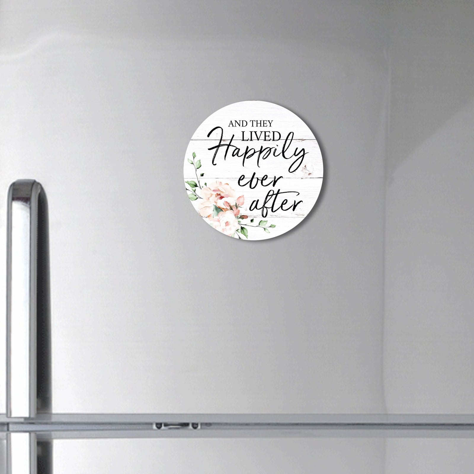 Family & Home Round Refrigerator Magnet Perfect Gift Idea For Home Décor - Happily Ever After - LifeSong Milestones