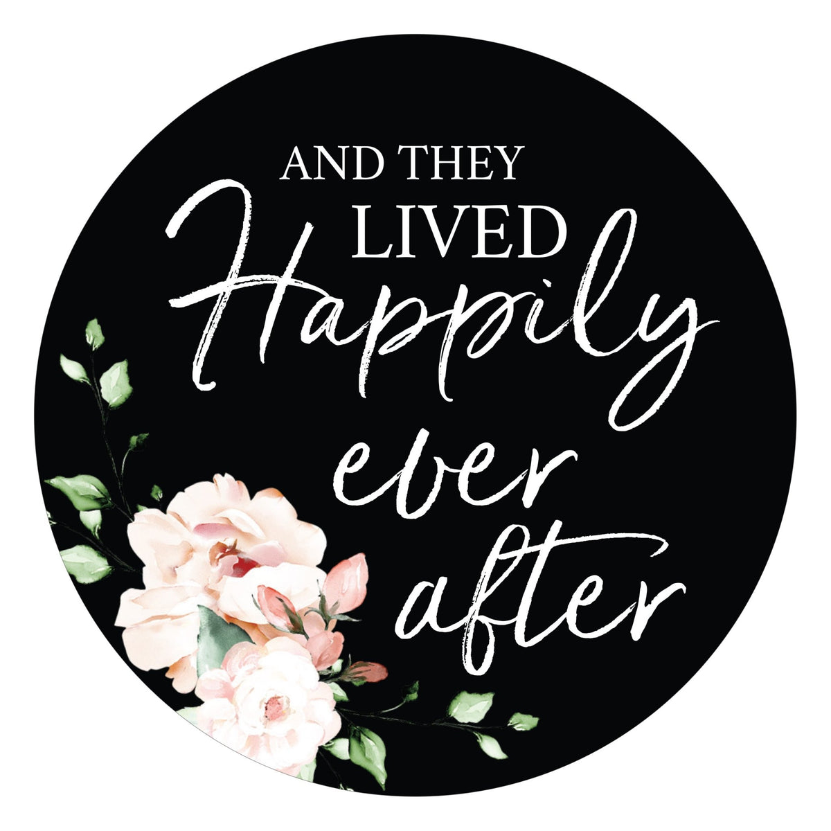 Family & Home Round Refrigerator Magnet Perfect Gift Idea For Home Décor - Happily Ever After - LifeSong Milestones