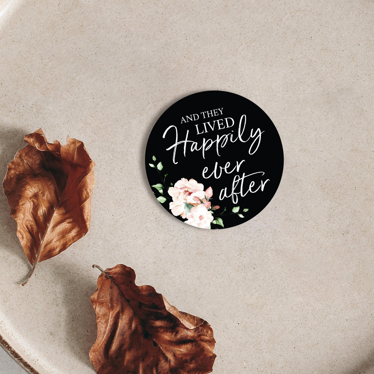 Family & Home Round Refrigerator Magnet Perfect Gift Idea For Home Décor - Happily Ever After - LifeSong Milestones